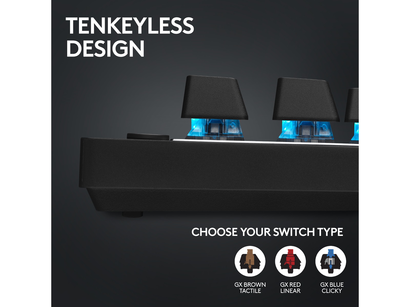 Logitech G Pro X TKL Lightspeed Trådløst Gamingtastatur (sort) Gamingtastatur
