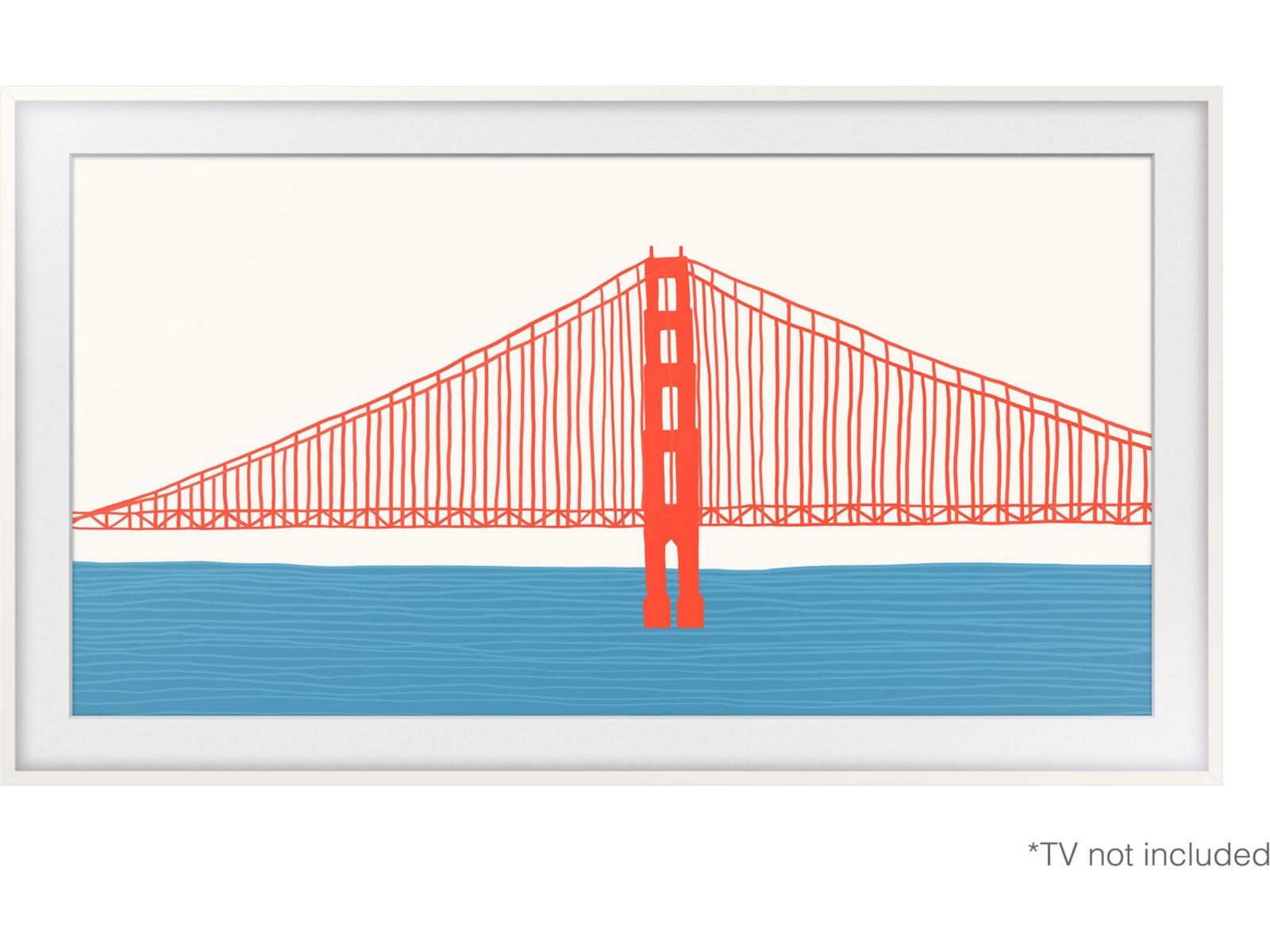Samsung 55" ramme til The Frame (2021-2025, hvit) TV-ramme & tilbehør