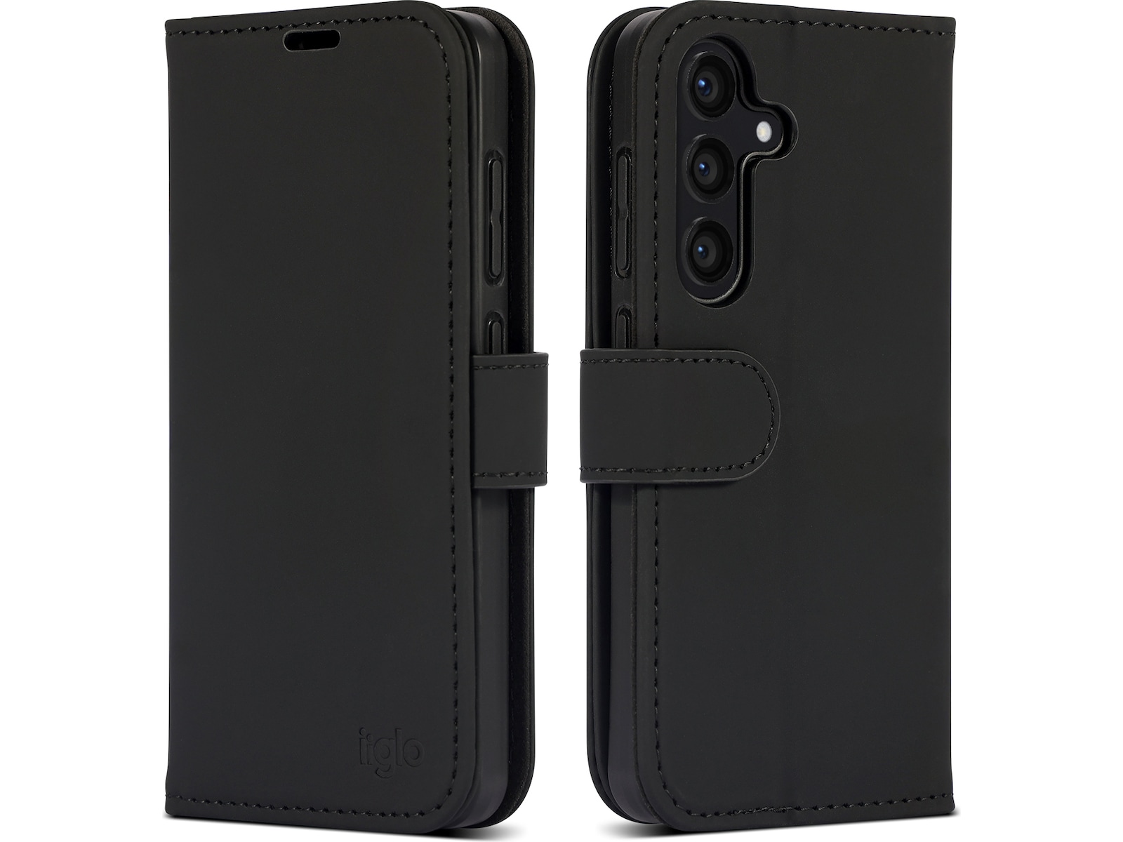 iiglo Galaxy S24 Lommebokdeksel (sort) Deksel til mobiltelefon