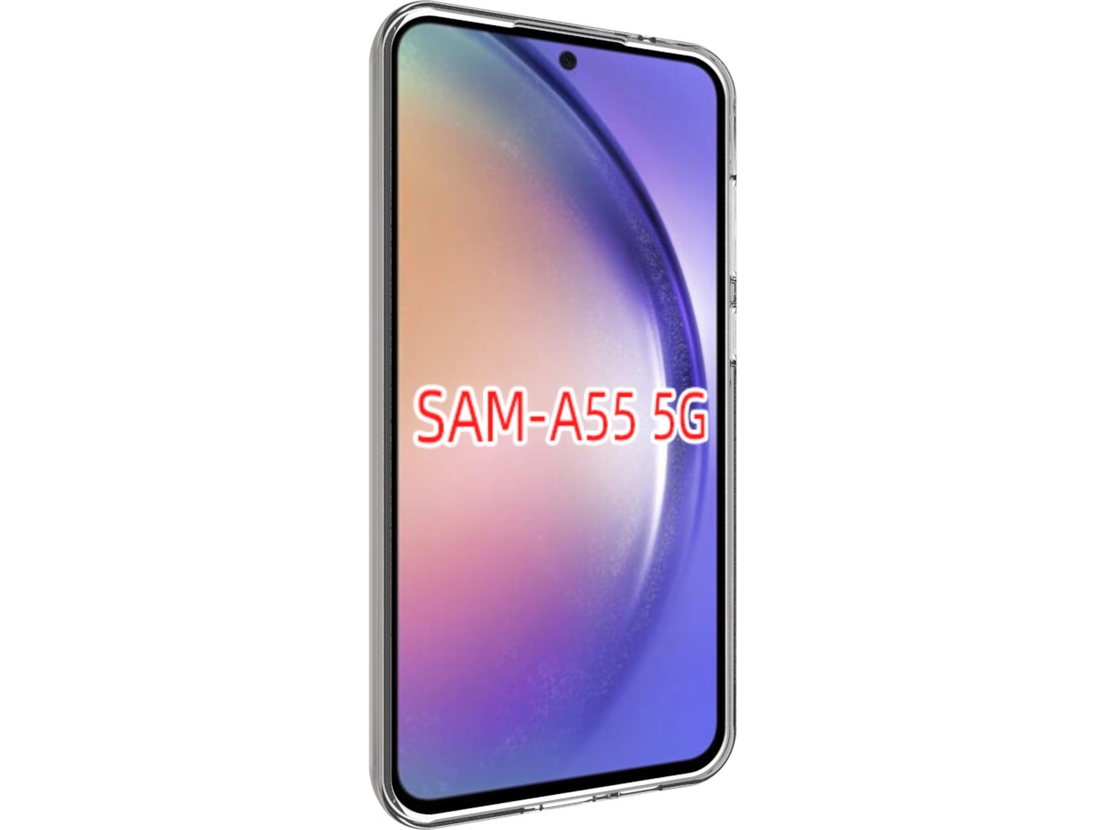 iiglo Samsung Galaxy A55 Silikondeksel (gjennomsiktig) Deksel til mobiltelefon