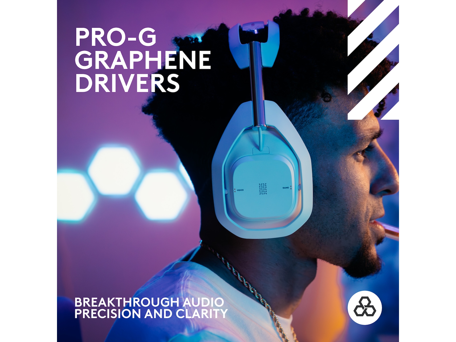 Astro A50 X LIGHTSPEED Trådløst Gaming headset + ladestasjon (hvit) Gaming headset