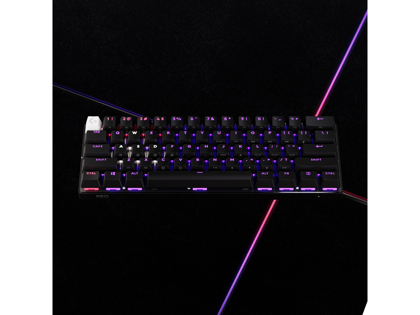 Logitech G Pro X 60 Lightspeed Tactile trådløst gamingtastatur (sort) Gamingtastatur