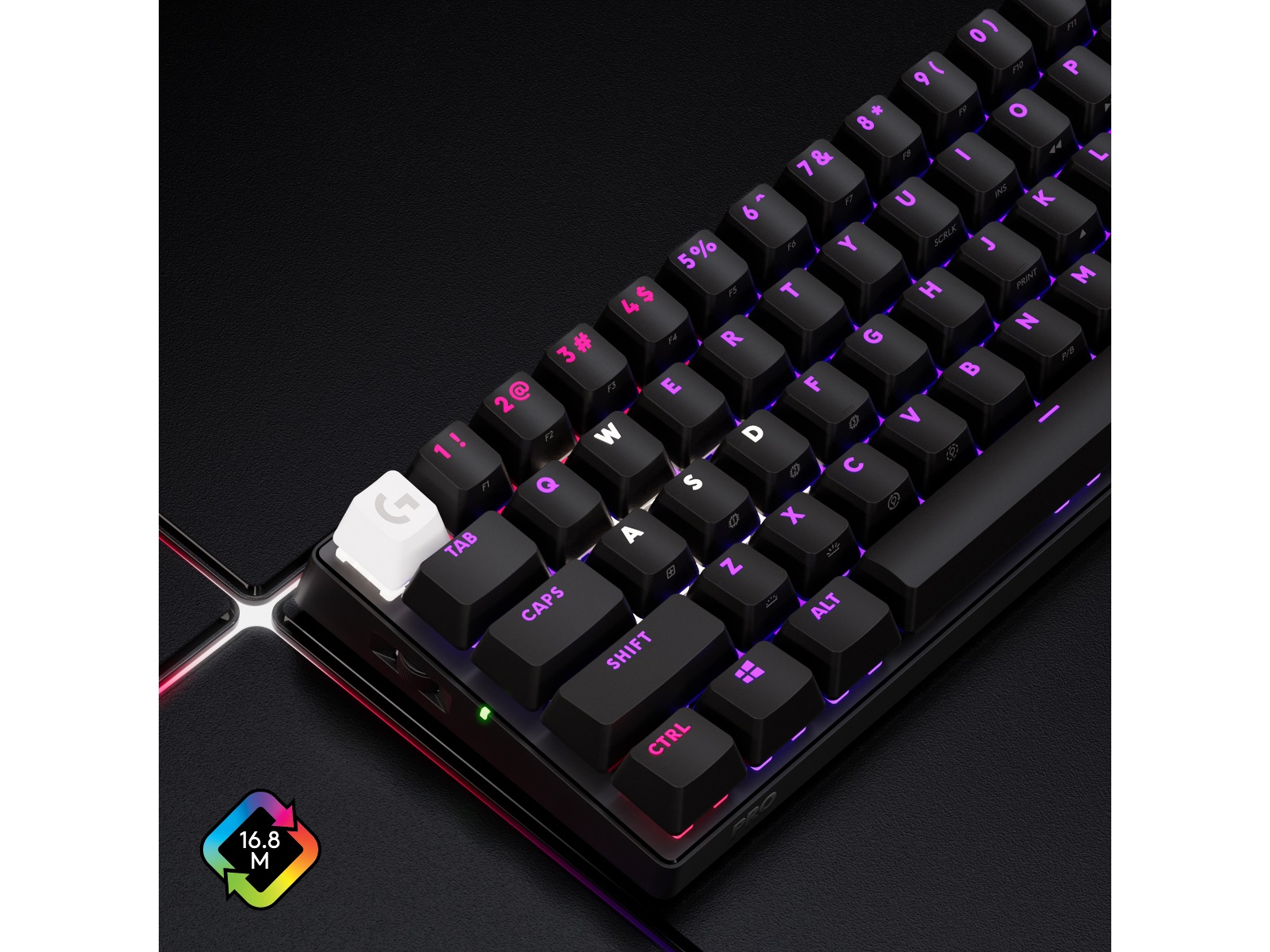 Logitech G Pro X 60 Lightspeed Tactile trådløst gamingtastatur (sort) Gamingtastatur