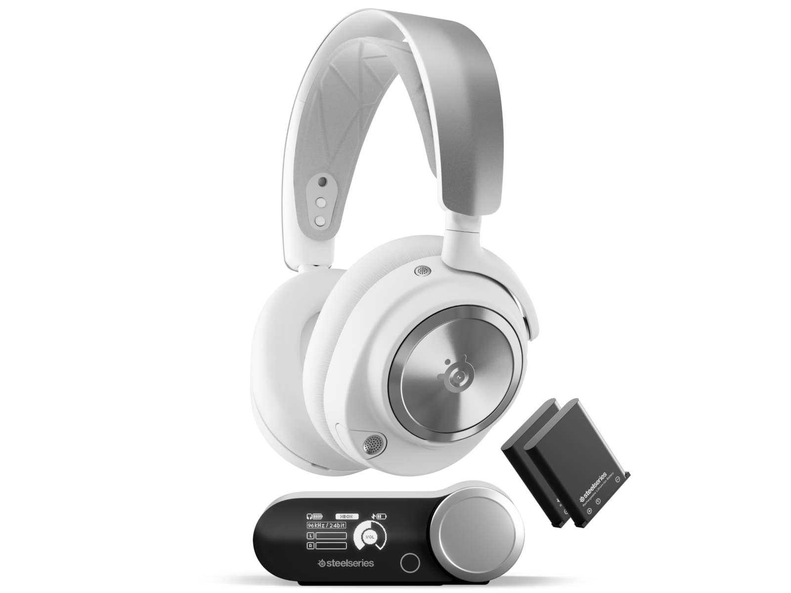 SteelSeries Arctis Nova Pro Wireless gamingheadset PC/PS5 (hvit) Gaming headset