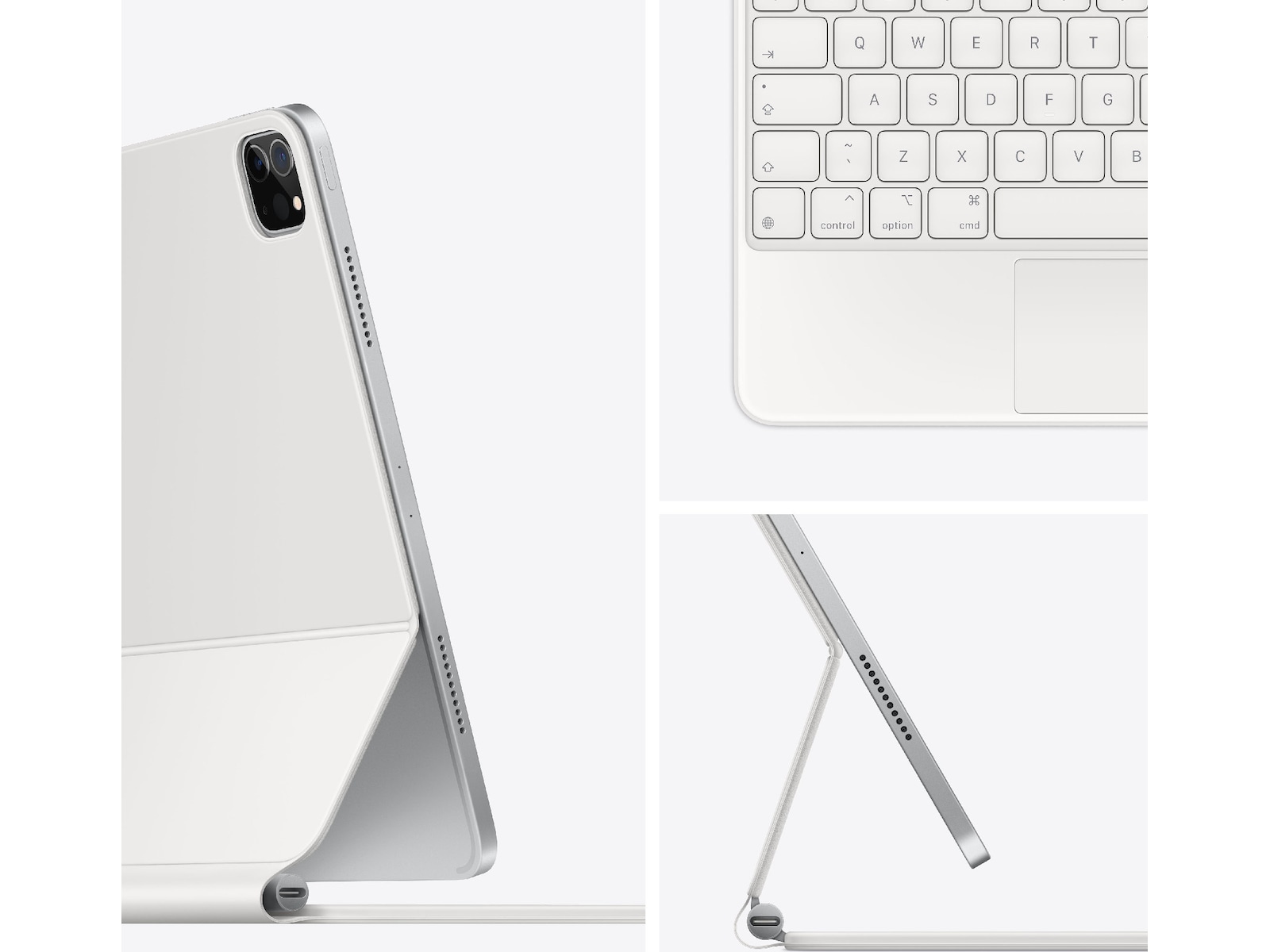 Apple iPad Pro 13" Magic Keyboard 13 (white) Tastatur og stylus