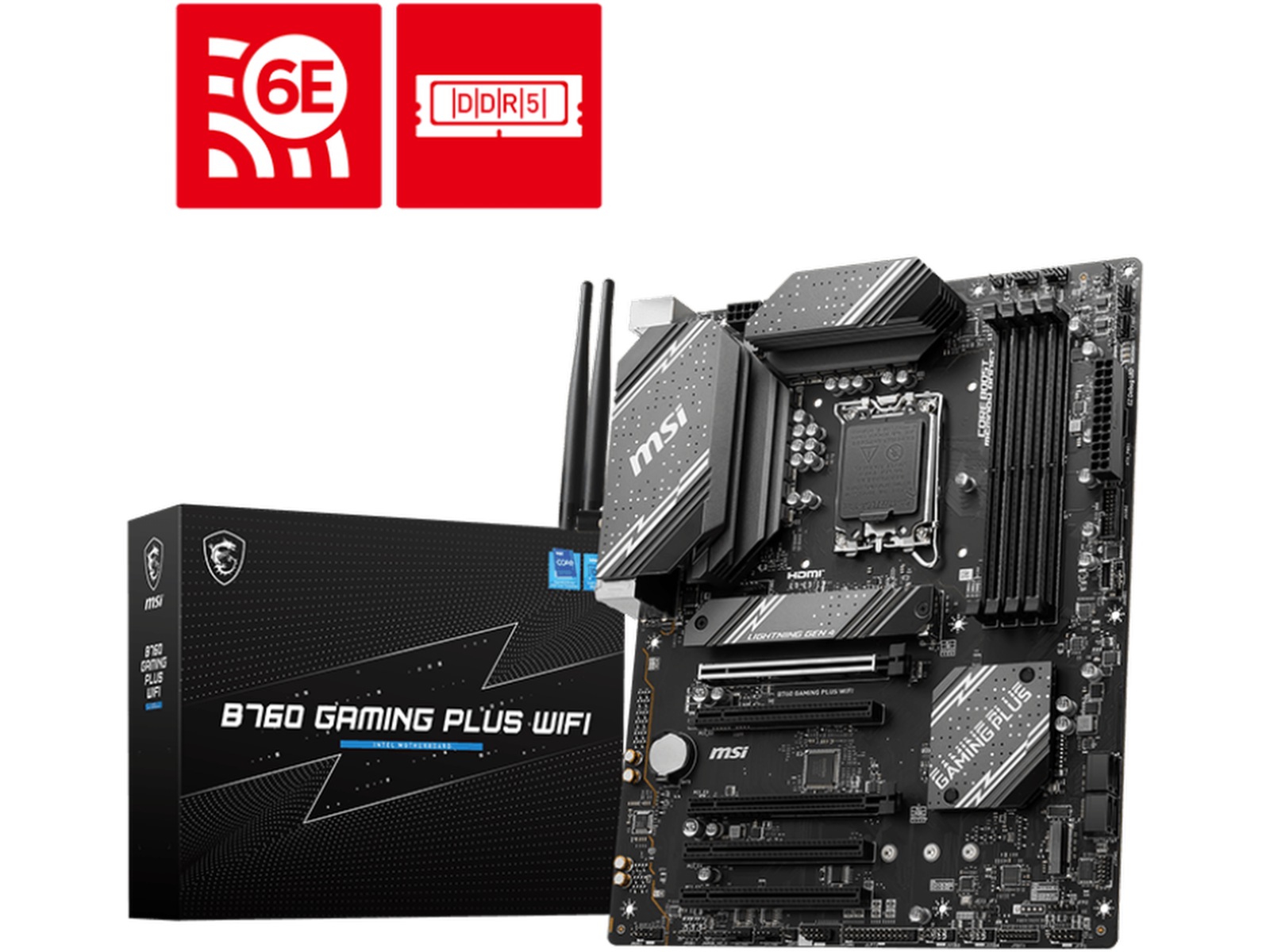 MSI B760 Gaming Plus WiFi Hovedkort Intel Socket