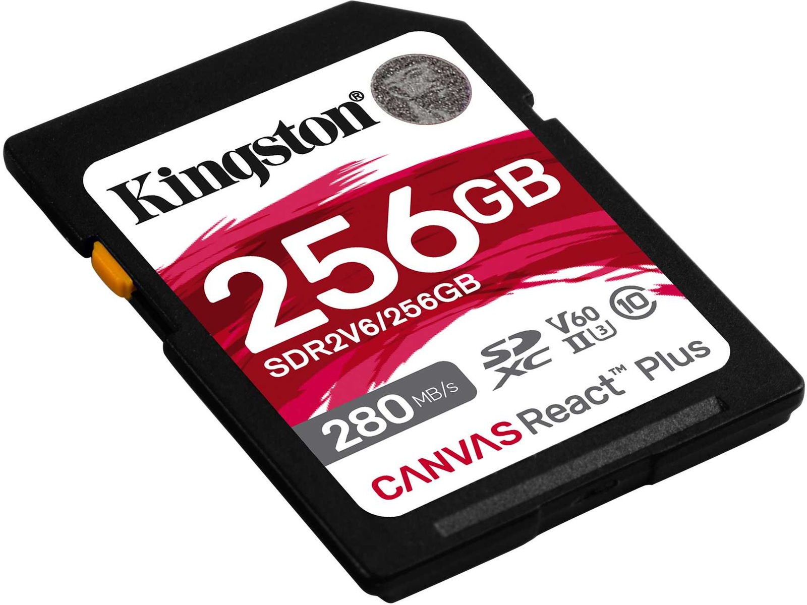 Kingston Canvas React Plus V60 256GB Minnekort til foto & video