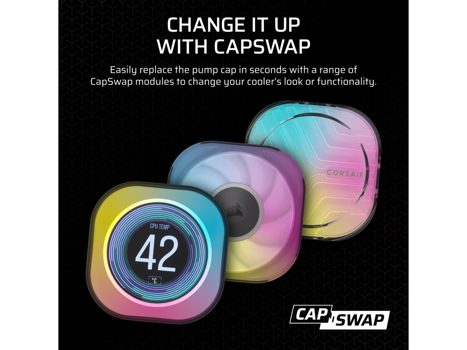 Corsair iCUE LINK Titan 280 RX RGB AIO Kjøler (sort) CPU - Vannkjøling