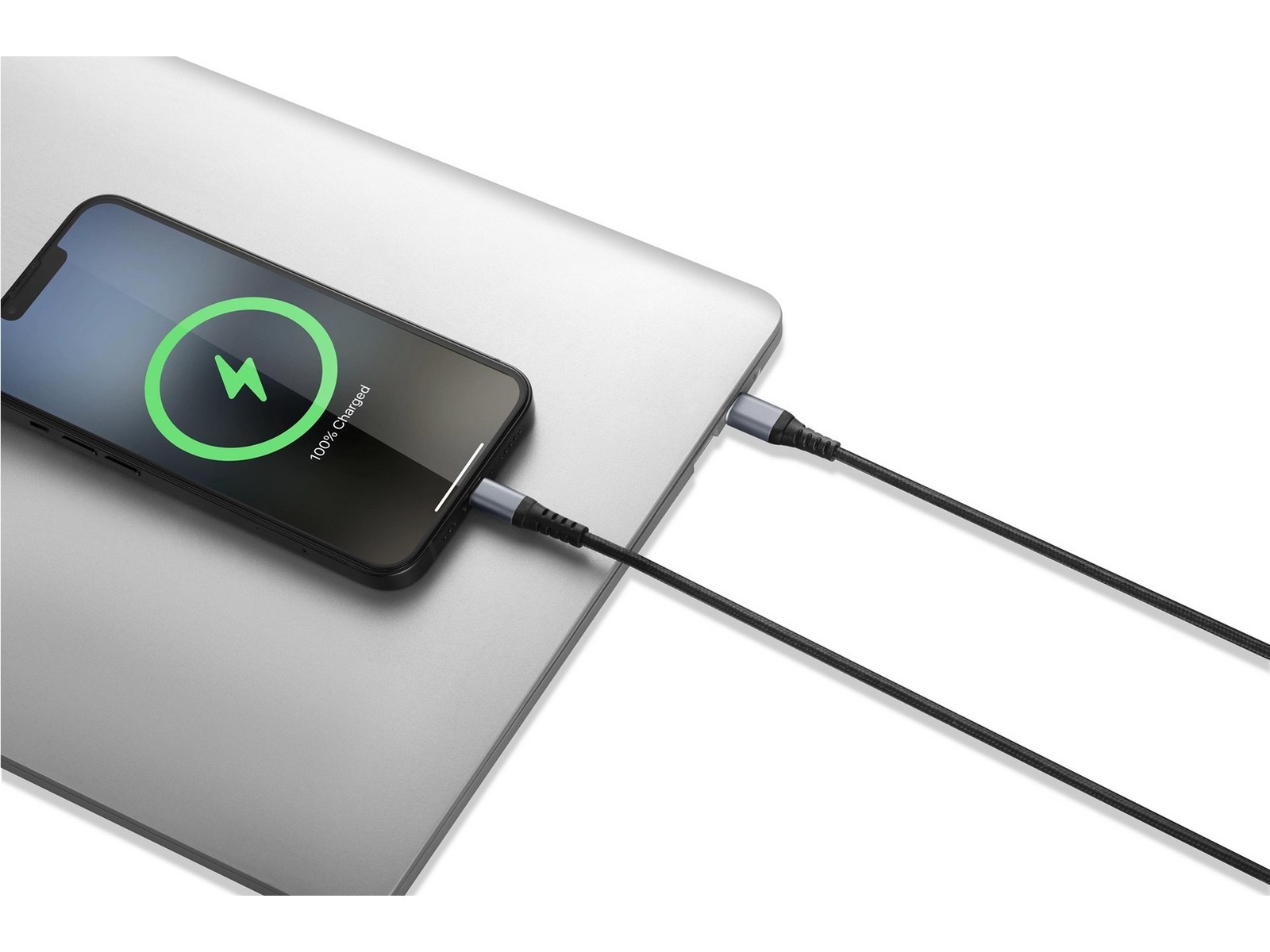 Andersson Flettet USB-C til Lightning kabel 1,5m (sort) USB-kabler