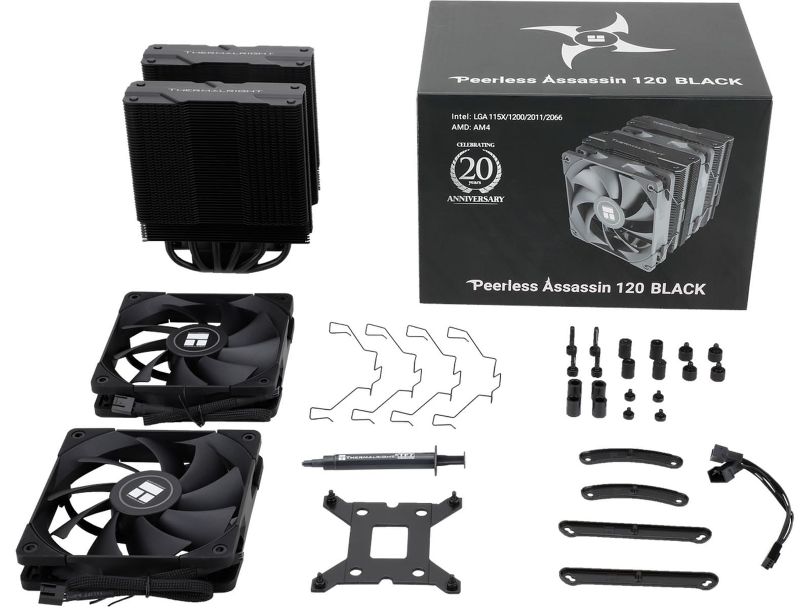 Thermalright Peerless Assassin 120 Kjøler (sort) CPU - Luftkjøling