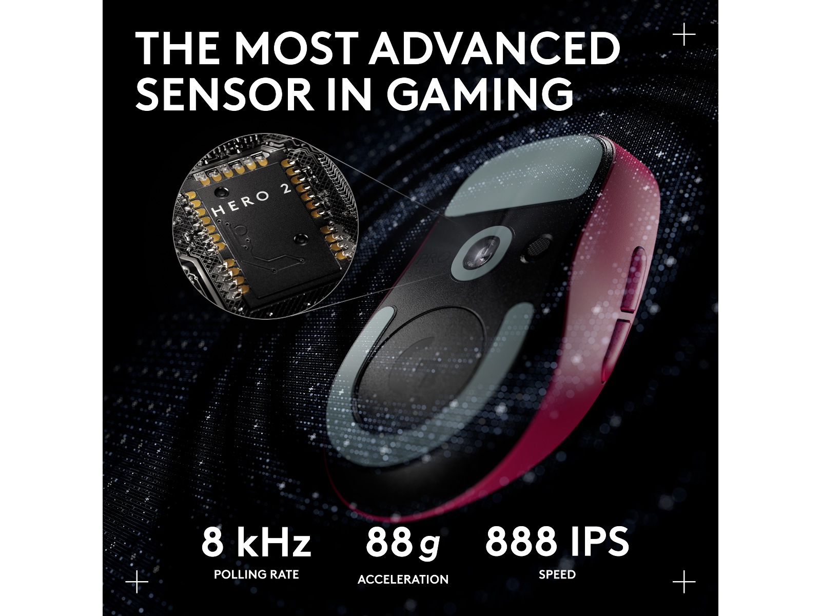 Logitech G Pro X Superlight 2 DEX trådløs gamingmus (rosa) Gamingmus