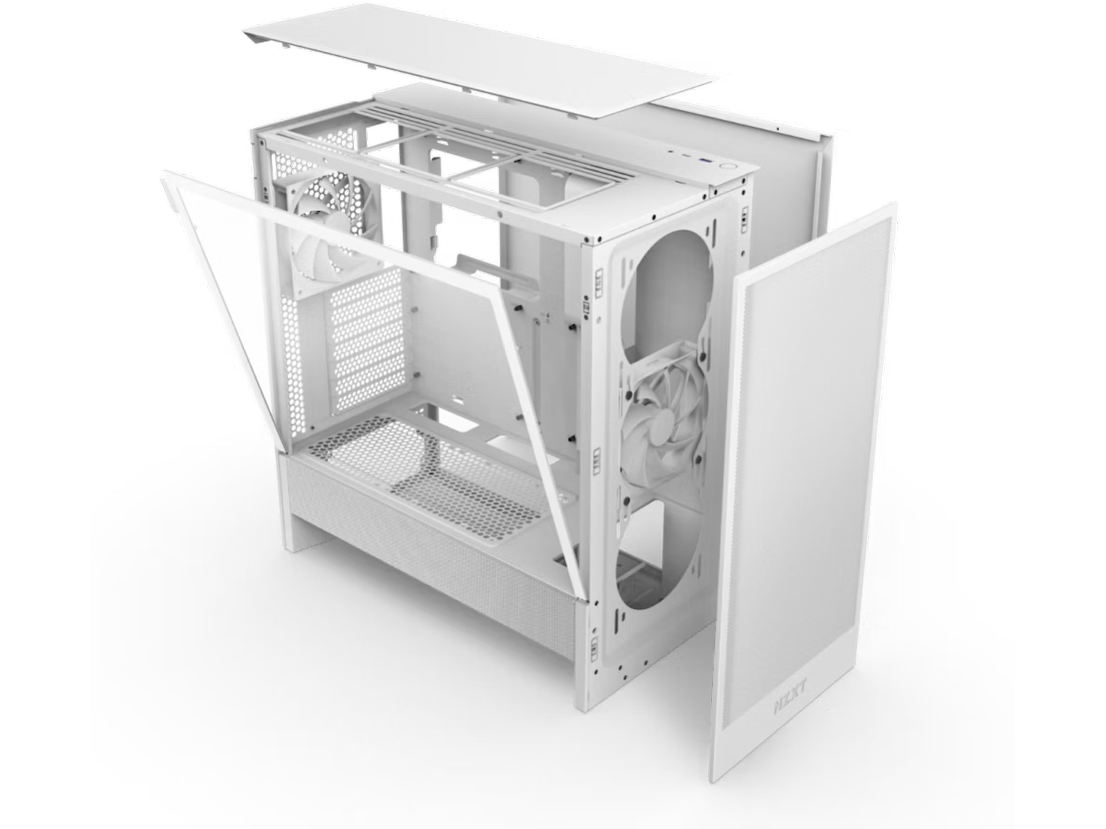 NZXT H5 Flow Mid Tower (hvit) Midi tower