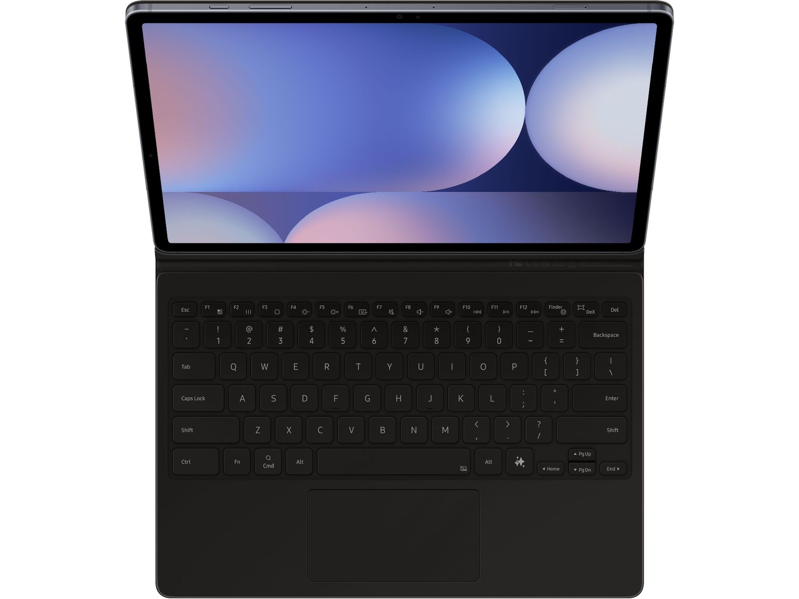 Samsung Galaxy Tab S10+ / S9+ / S9 FE+ tastaturdeksel (sort) Deksel til nettbrett