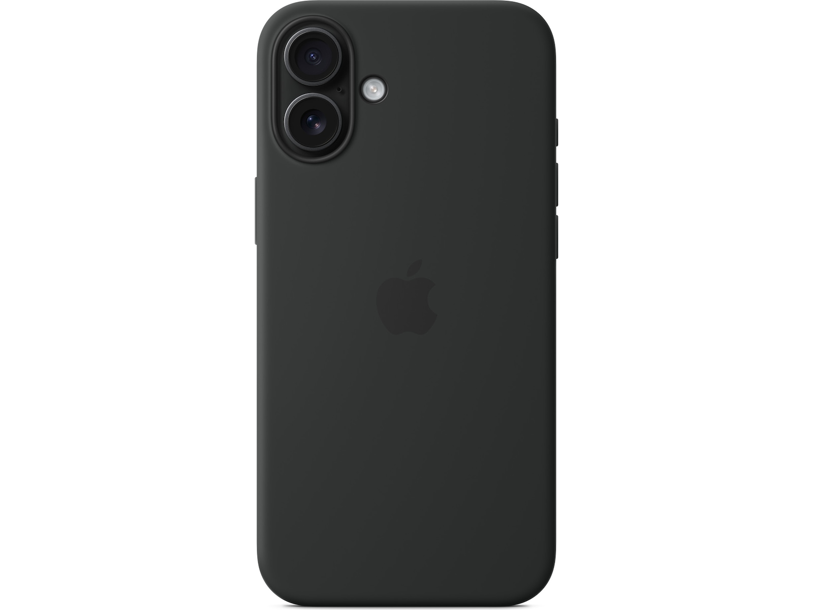 Apple iPhone 16 Plus Silikondeksel (sort) Deksel til mobiltelefon