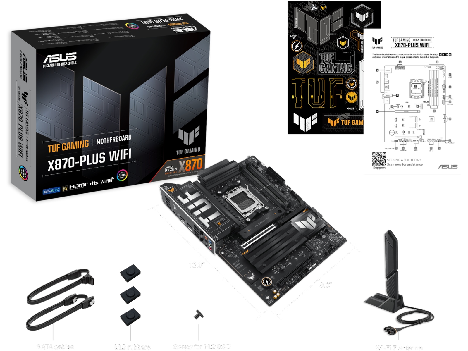 ASUS TUF Gaming X870-PLUS WIFI Hovedkort AMD Socket