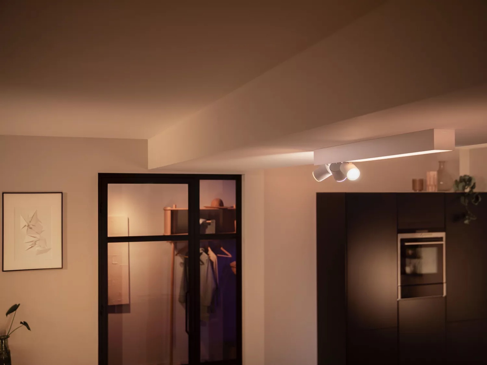 Philips Hue Centris taklampe med 3 spotlys (hvit) Taklampe
