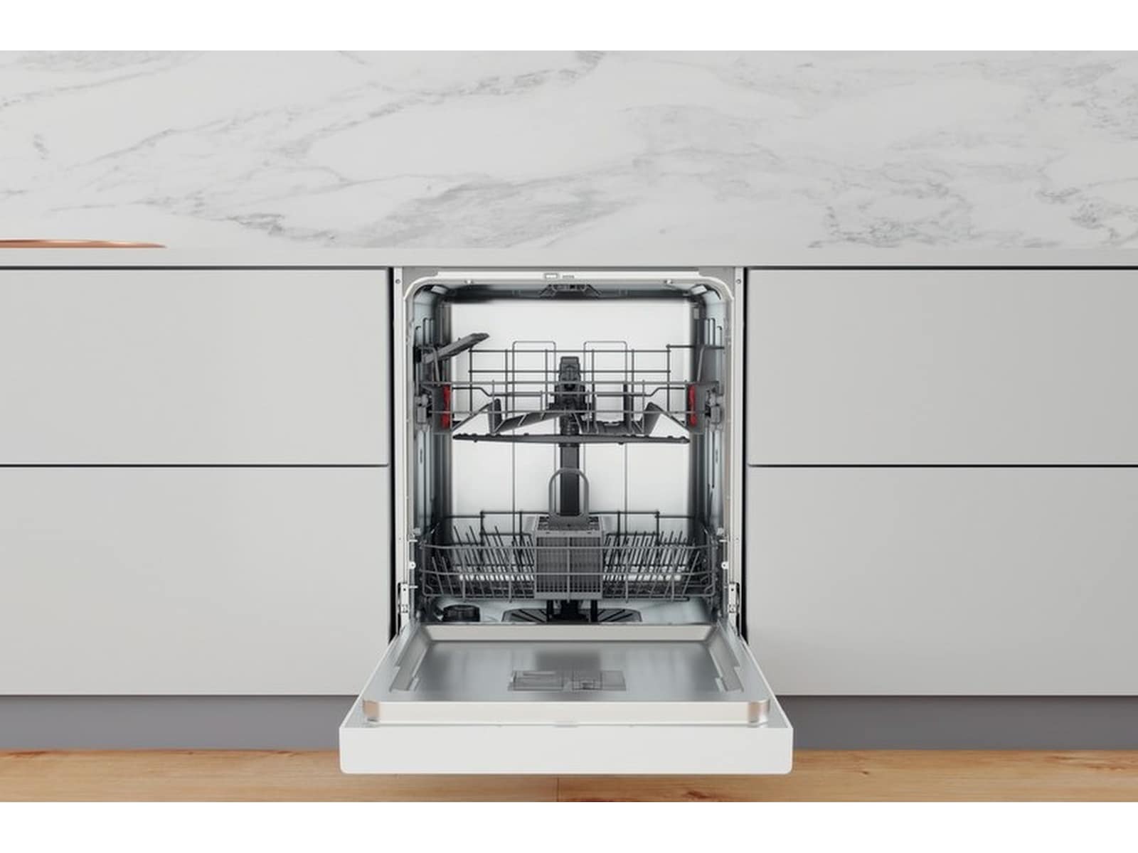Whirlpool WUE 2B26 Oppvaskmaskin (hvit) Underbygd oppvaskmaskin