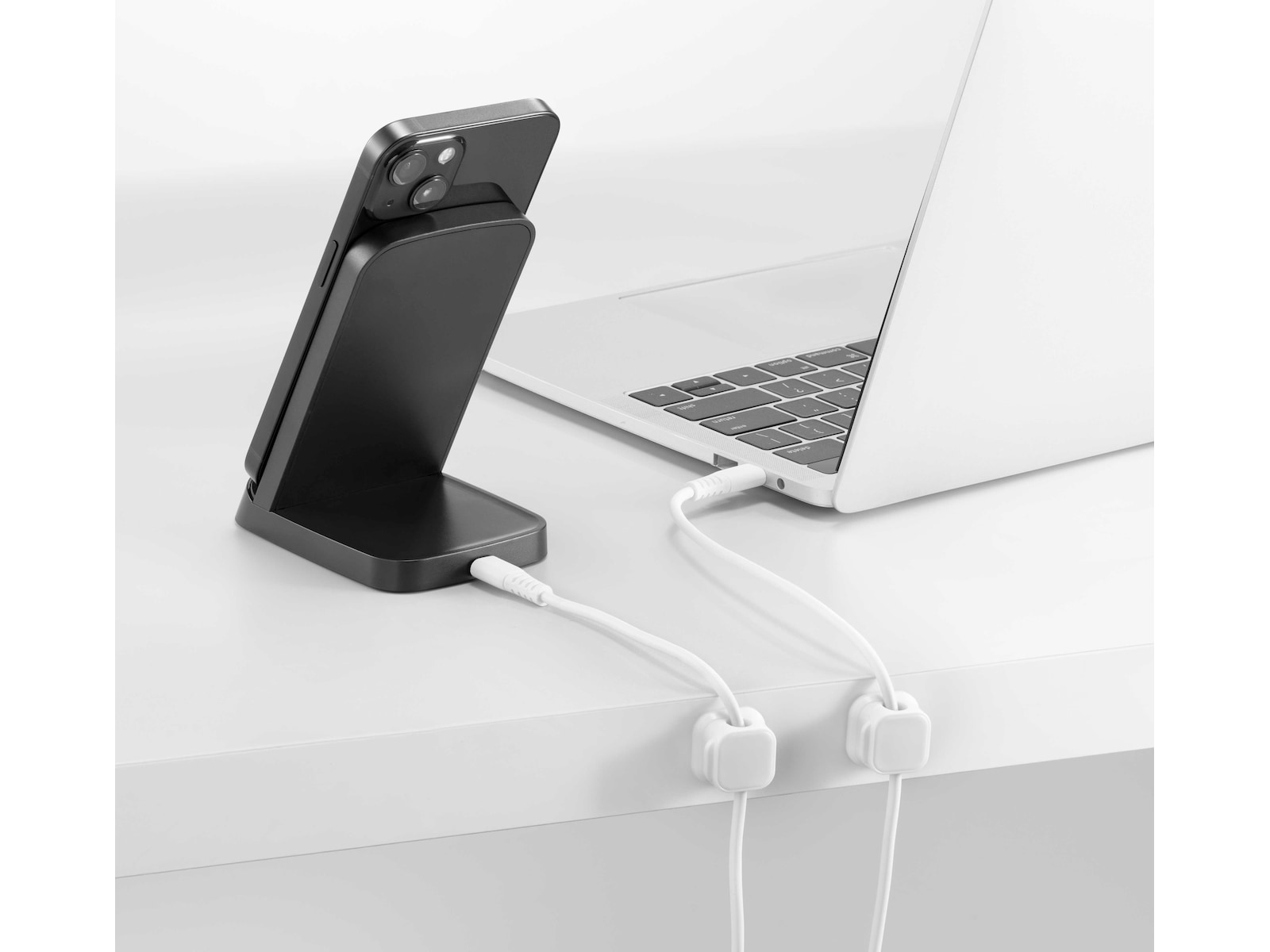 Andersson kabelklips magnetiske 4pk (hvit) Kabelskjulere & tilbehør