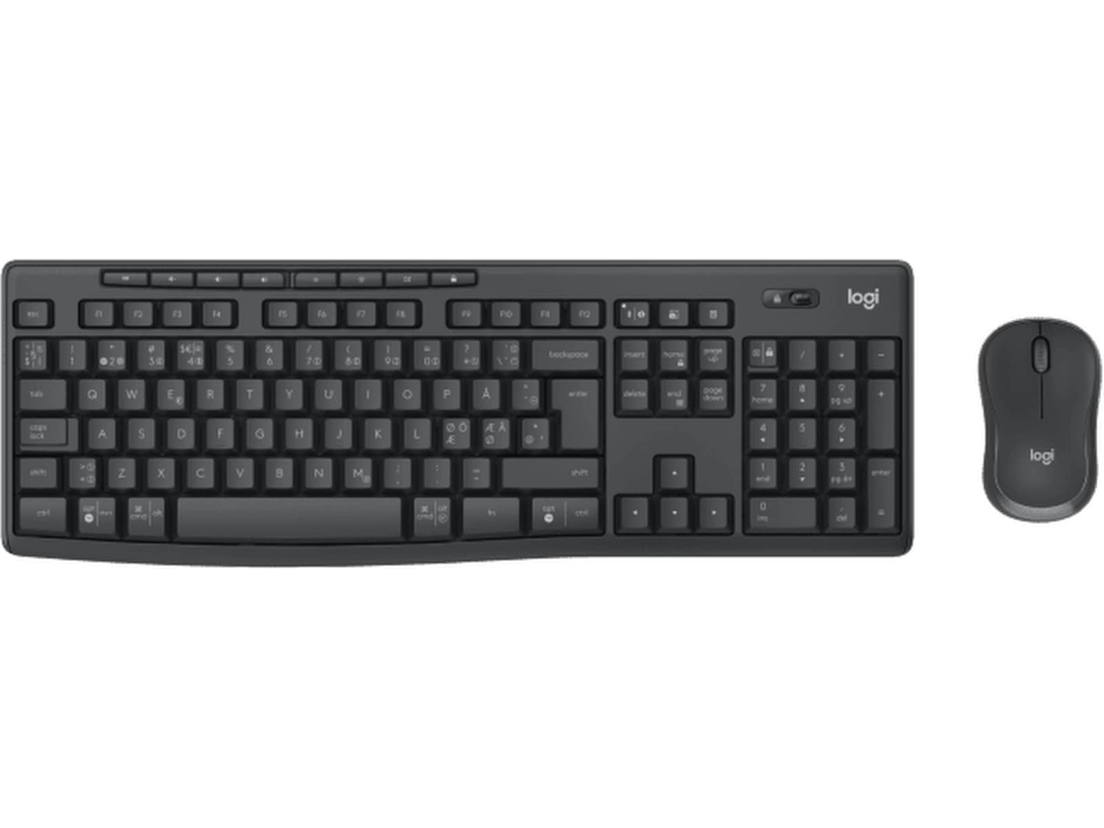 Logitech MK370 Combo Trådløs (graphite) Mus & tastatur -kombipakker
