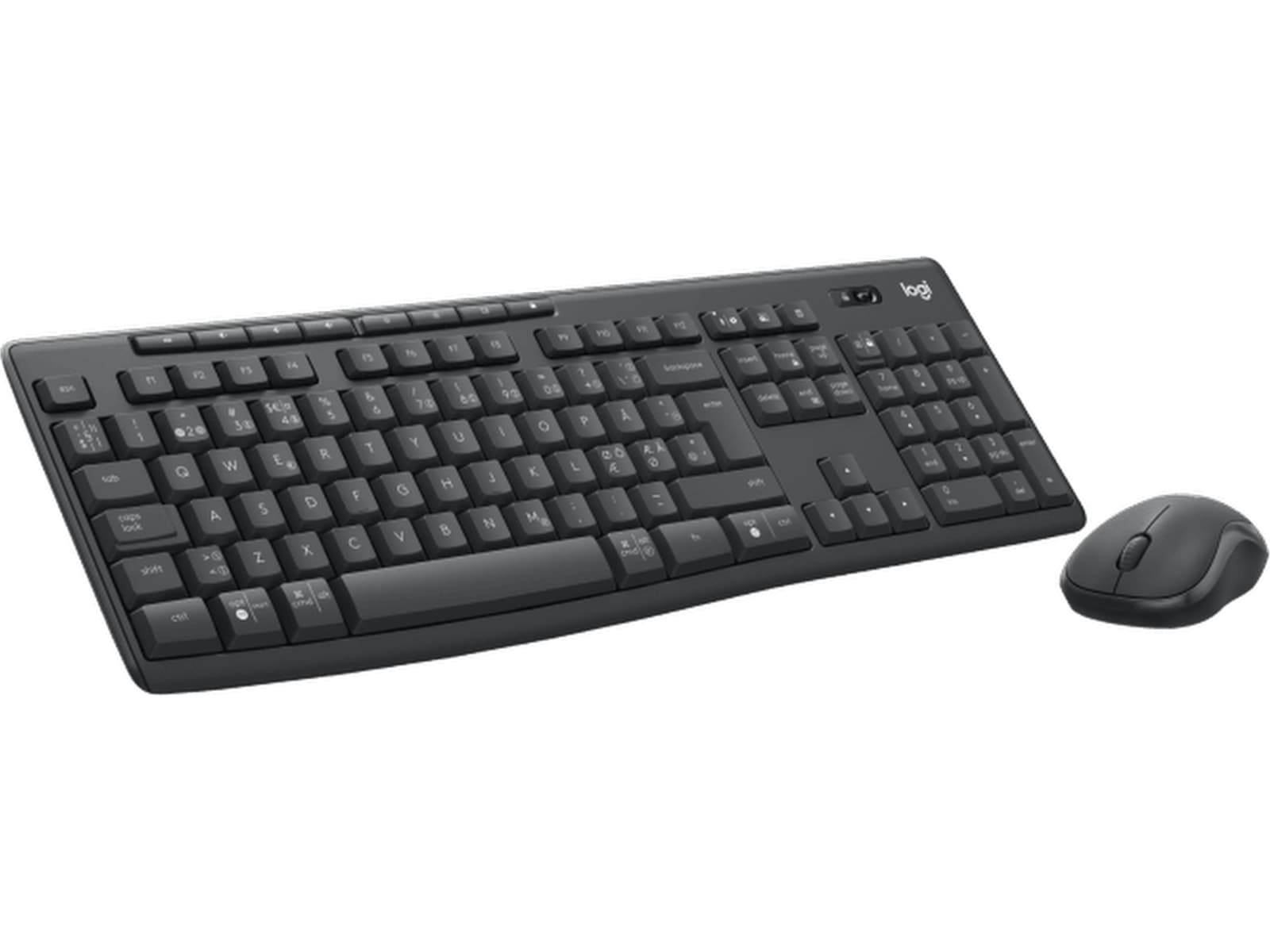 Logitech MK370 Combo Trådløs (graphite) Mus & tastatur -kombipakker