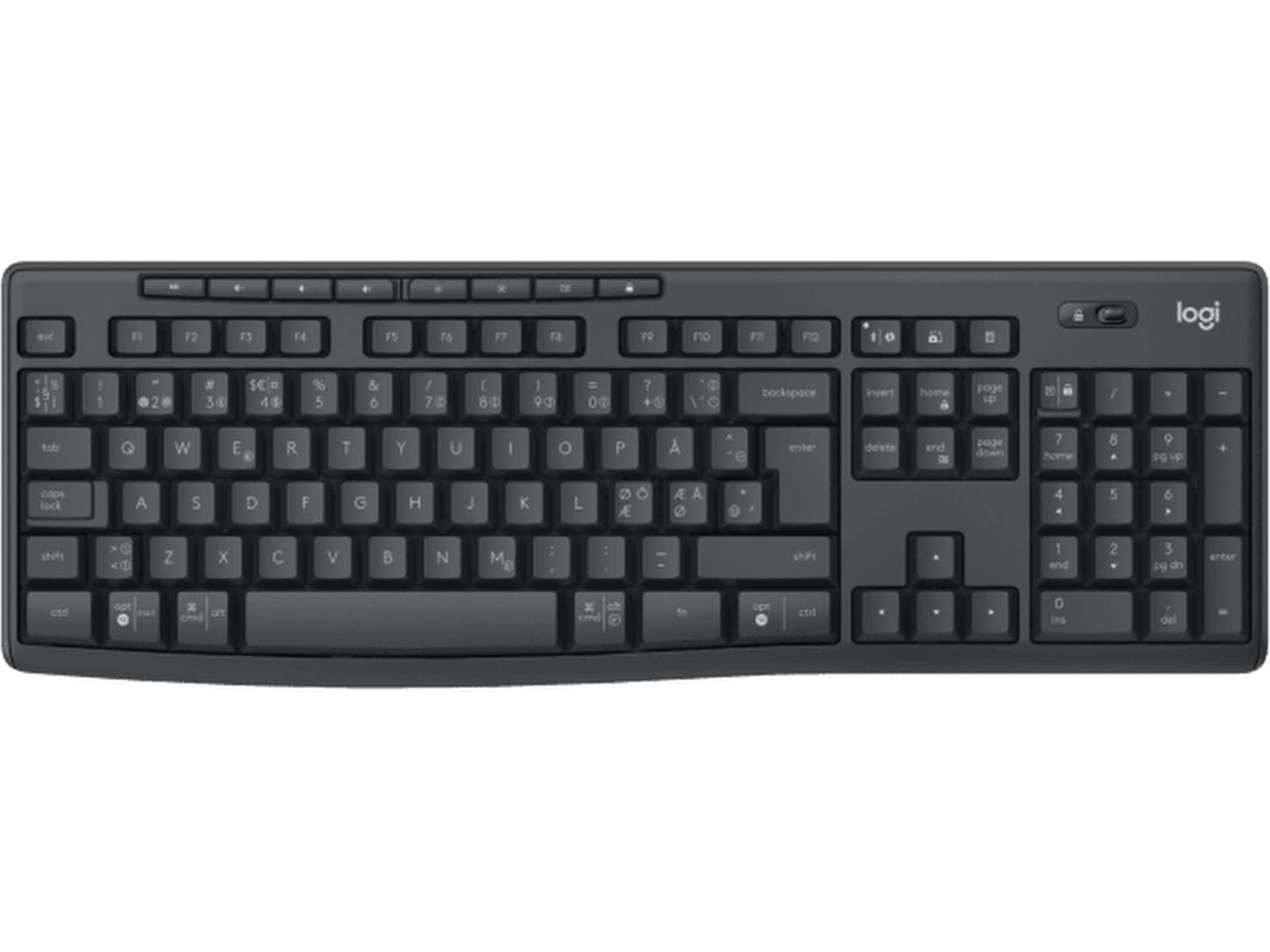 Logitech MK370 Combo Trådløs (graphite) Mus & tastatur -kombipakker