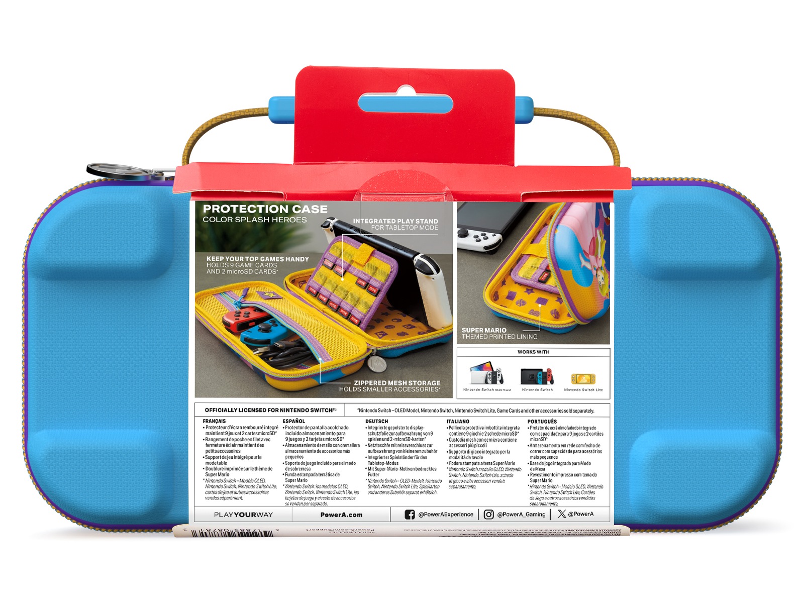 PowerA Beskyttelse Cover Nintendo Switch Color Splash Heroes Tilbehør