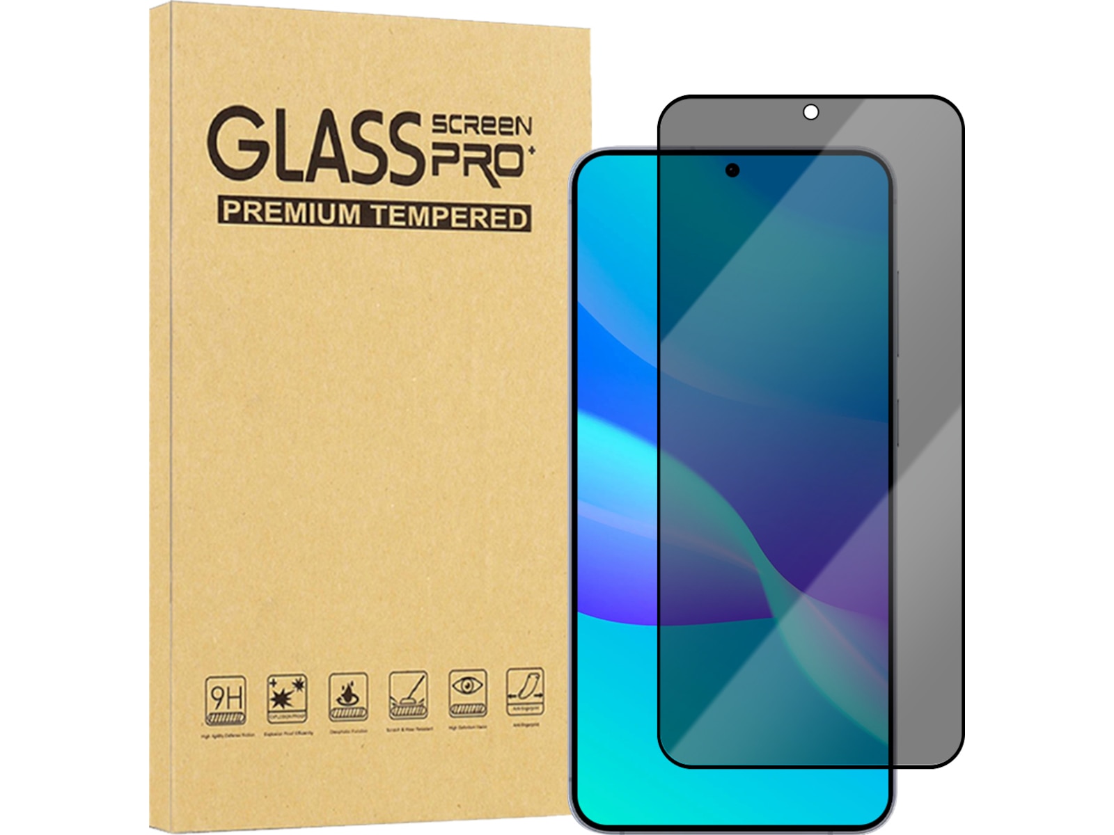 iiglo Galaxy S25+ Privacy Skjermbeskytter Skjermbeskyttelse