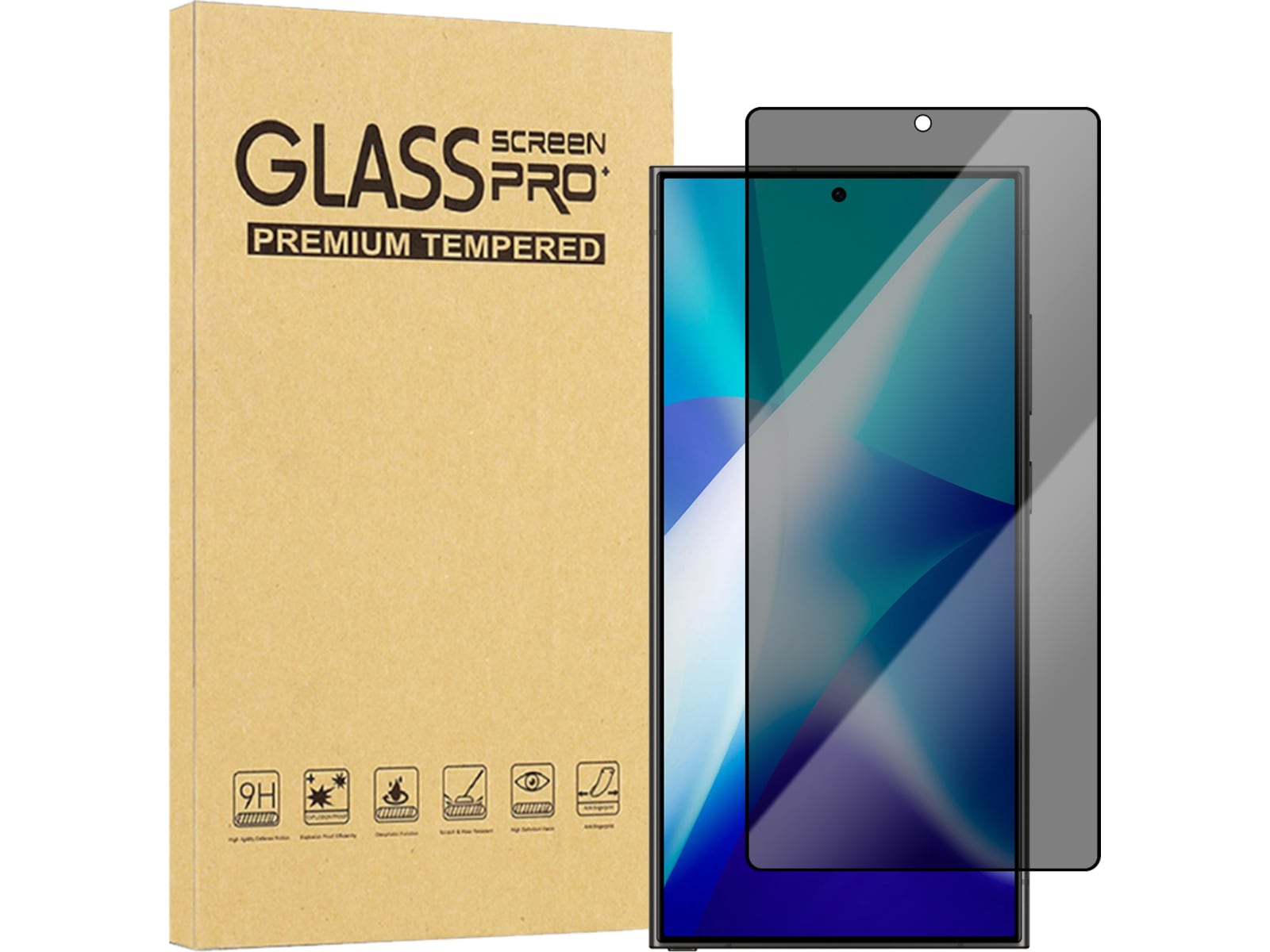iiglo Galaxy S25 Ultra Privacy Skjermbeskytter Skjermbeskyttelse
