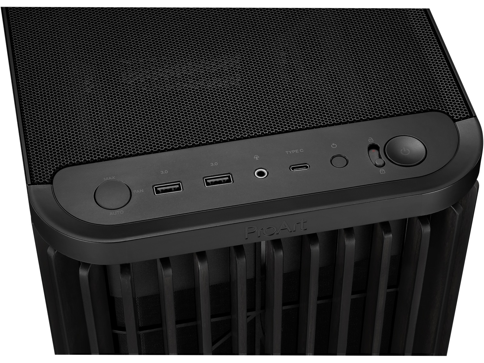 Asus Proart PA401 Wood Metal PWM Mid Tower (sort) Midi tower