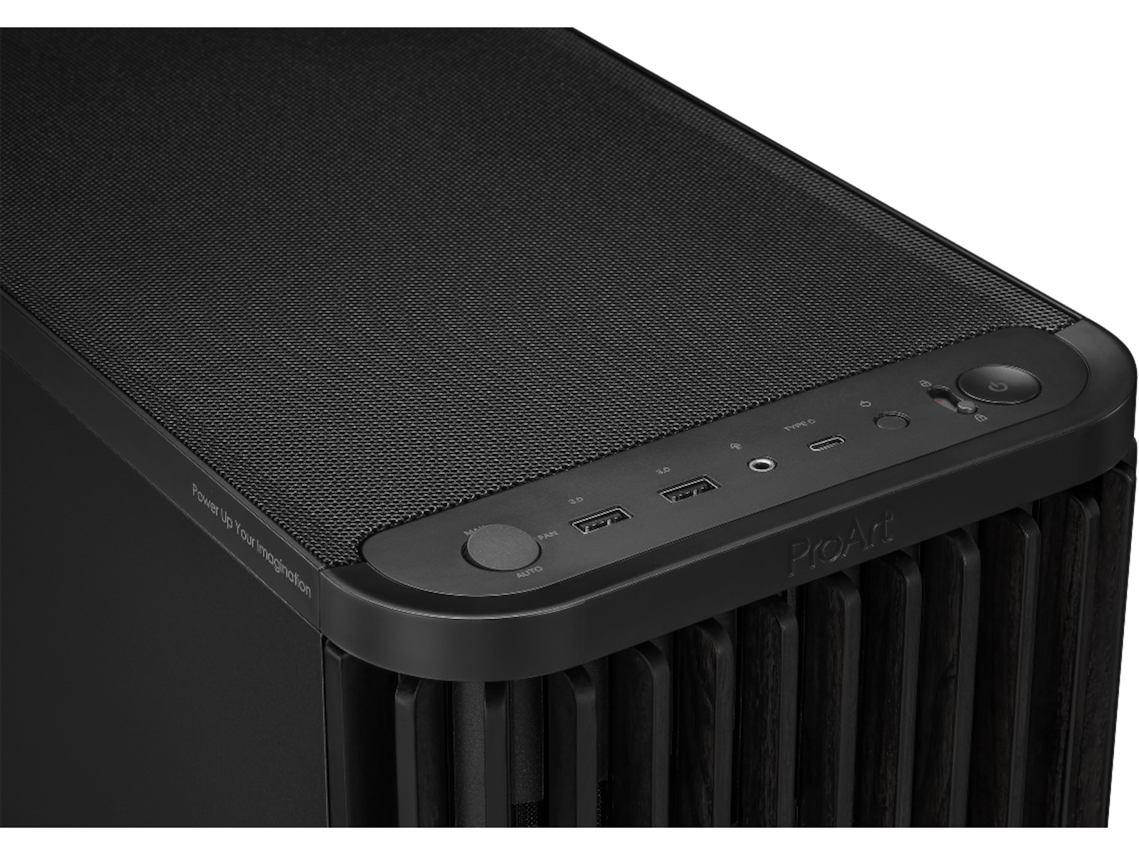 Asus Proart PA401 Wood Metal PWM Mid Tower (sort) Midi tower