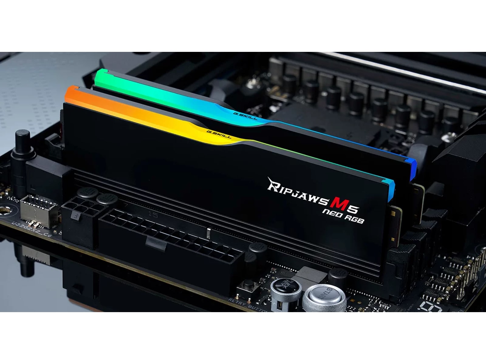 G.Skill Ripjaws M5 NEO 6000MHz DDR5 64GB RGB (sort) Minnebrikker