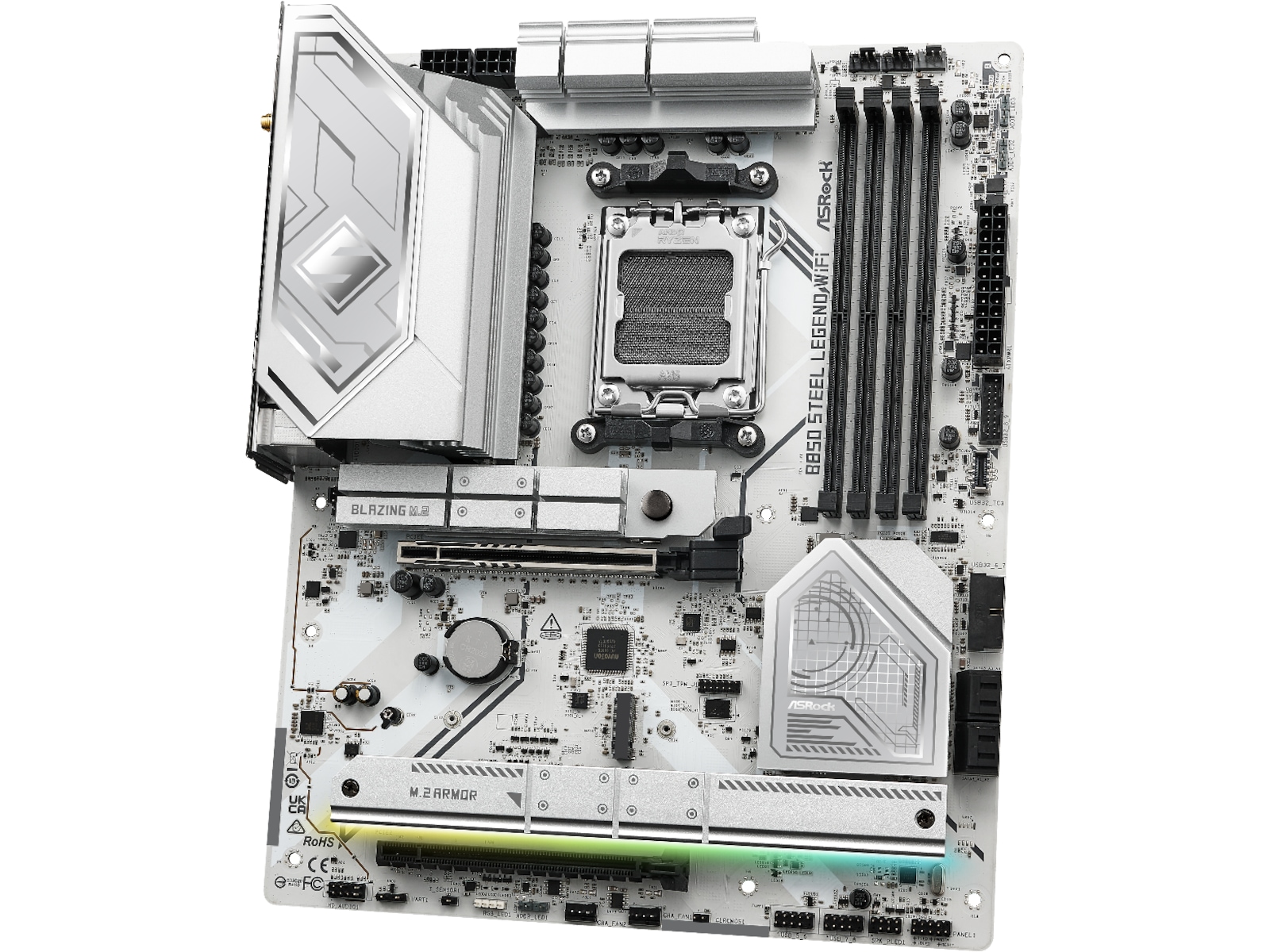 ASRock B850 Steel Legend WiFi Hovedkort AMD Socket