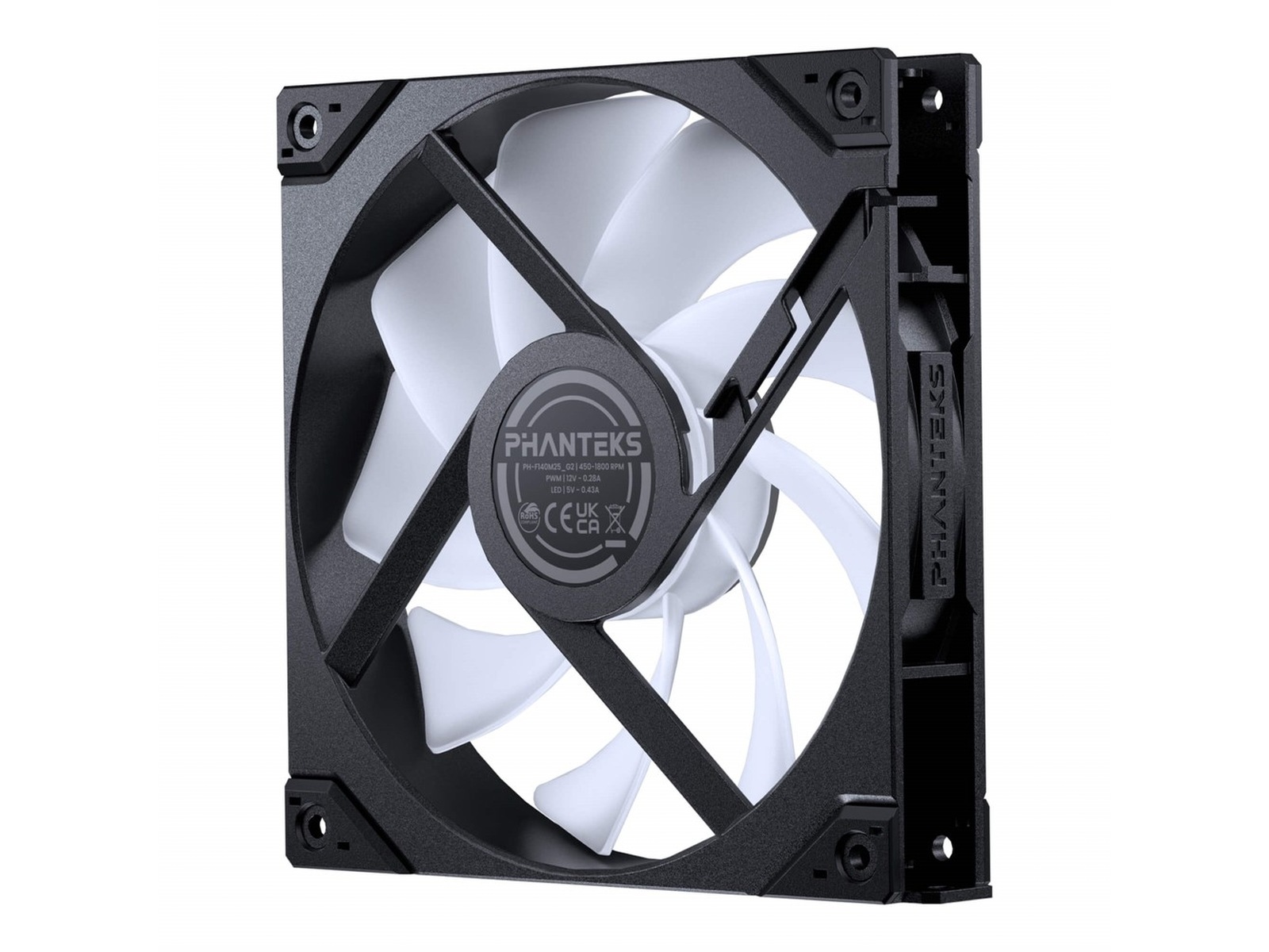 Phanteks M25 Gen2 140mm DRGB Vifte (sort) Vifter