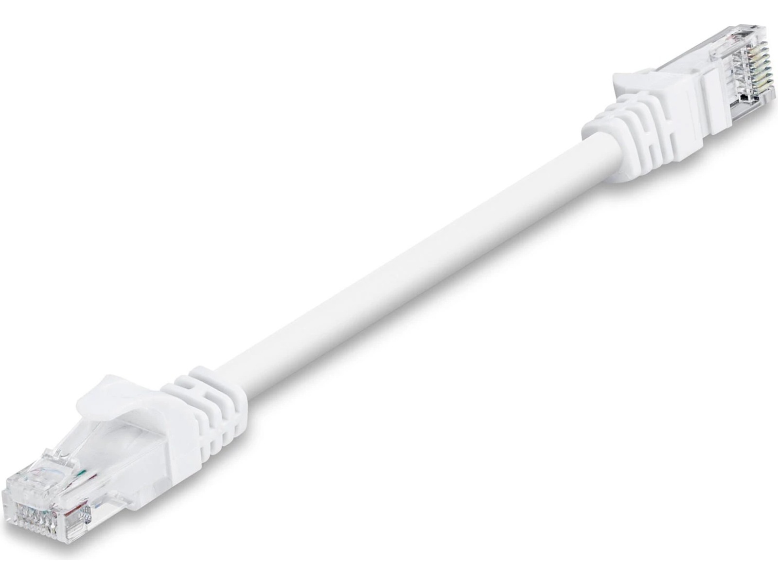 Nettverkskabel CAT6 15cm (hvit) Nettverkskabler