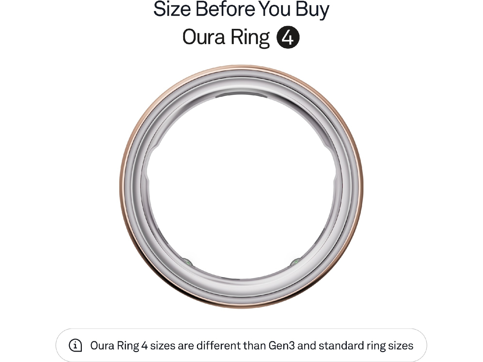 Oura Ring 4 Smart Ring str. 6 (rosegull) Smart ring