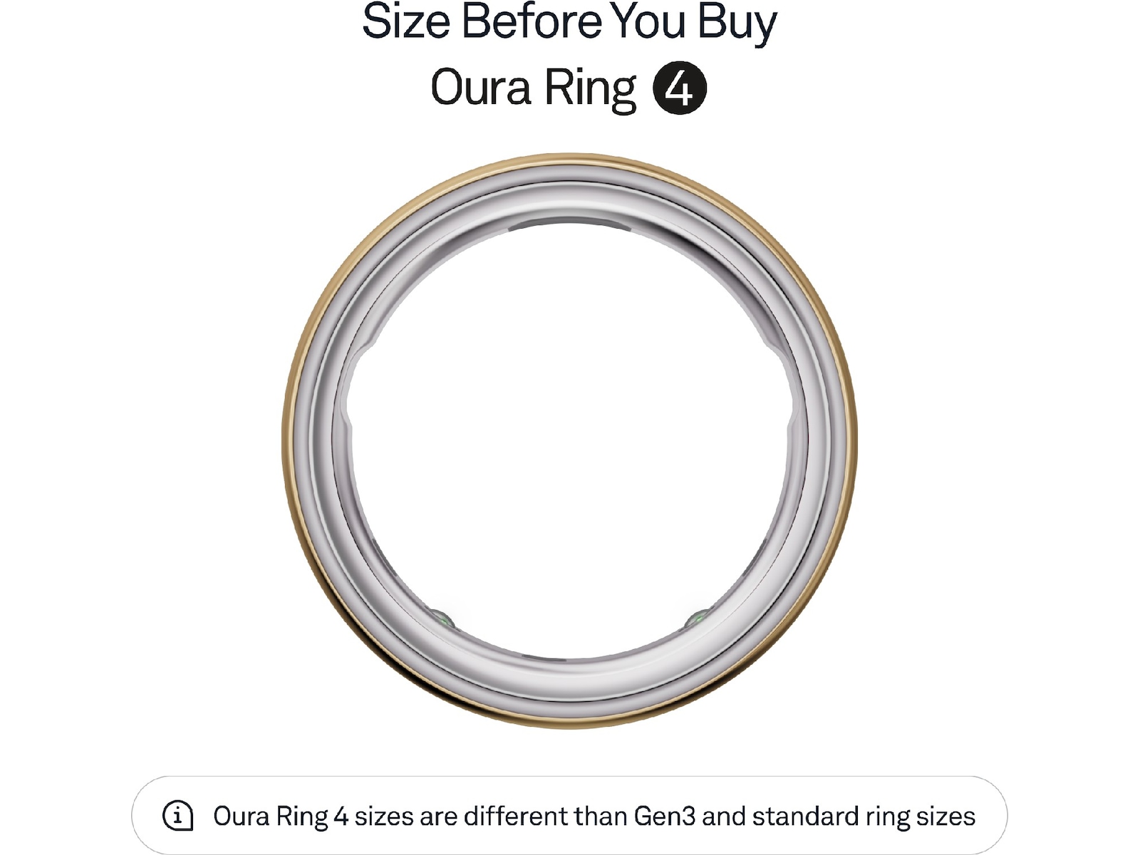 Oura Ring 4 Smart Ring str. 10 (gull) Smart ring