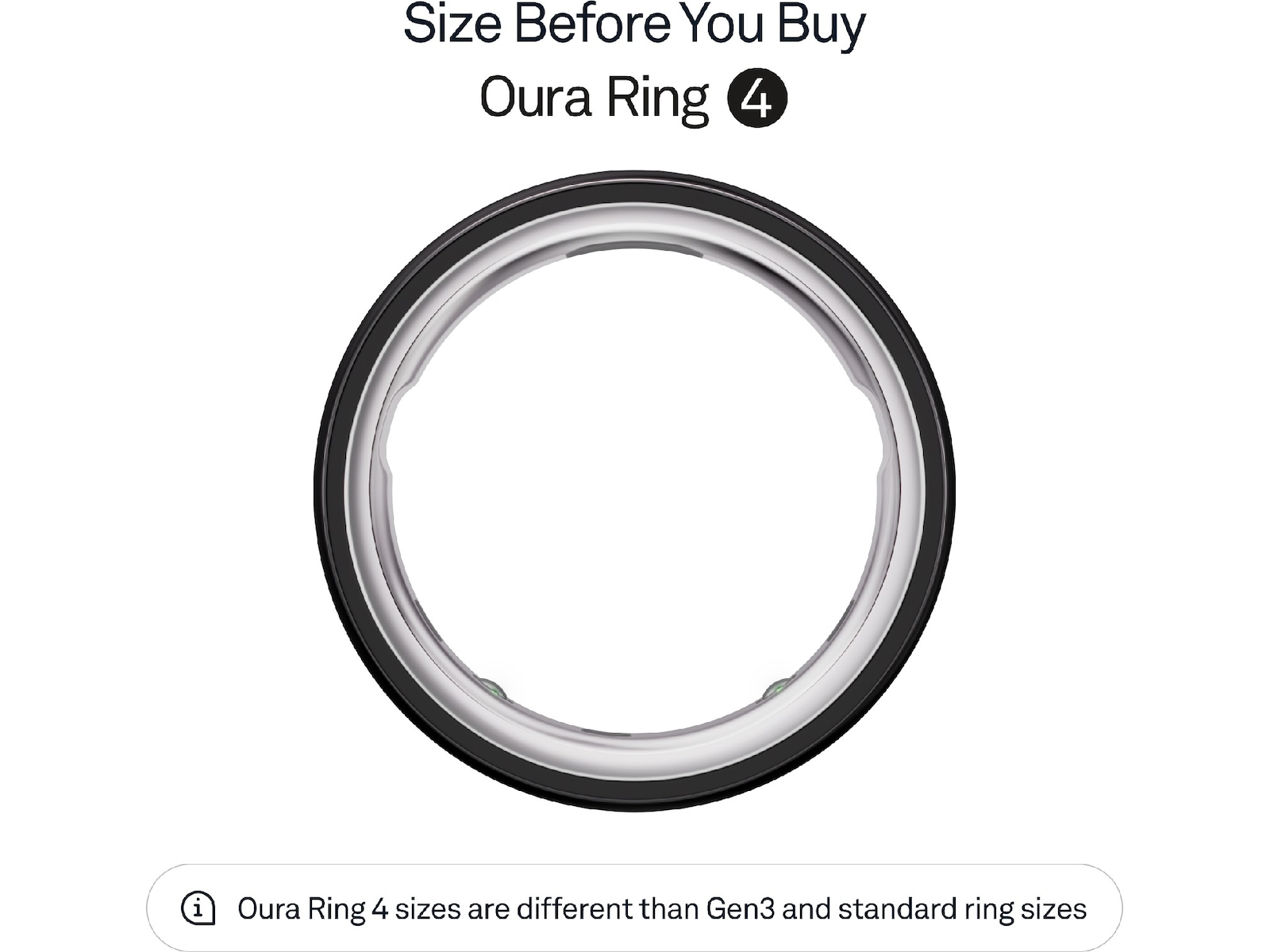 Oura Ring 4 Smart Ring str. 13 (sort) Smart ring
