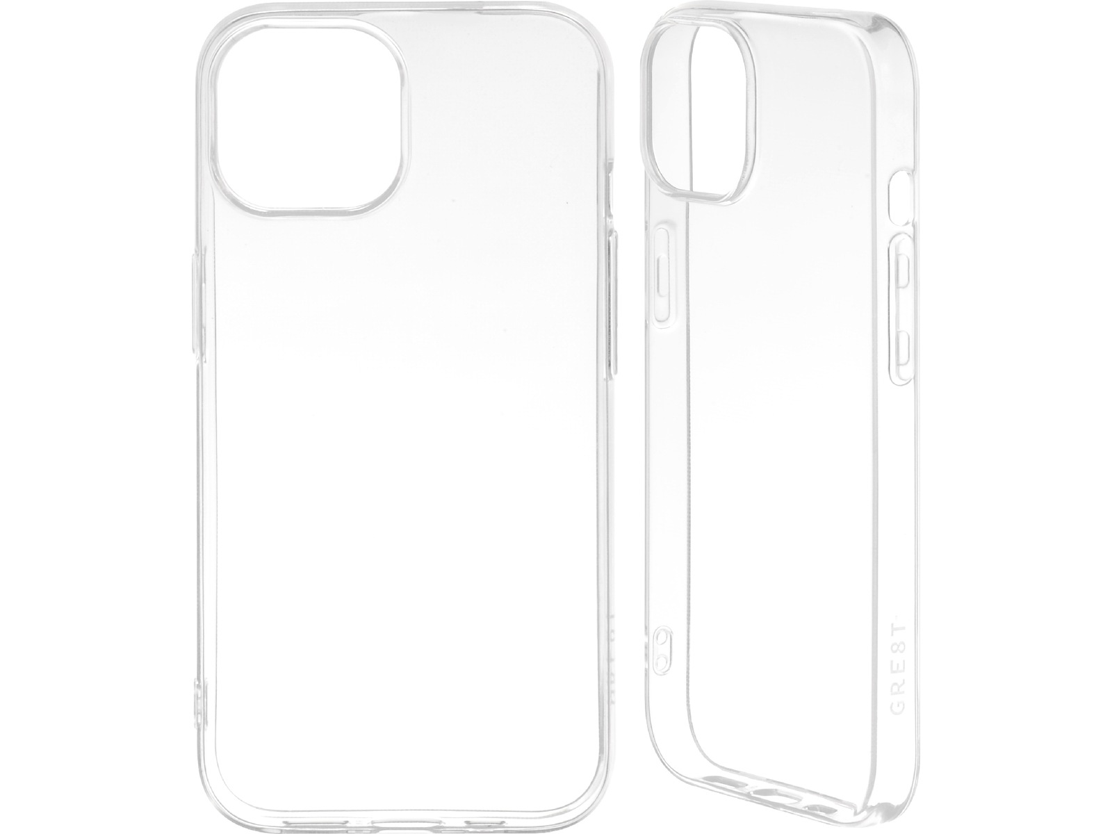 GRE8T iPhone 15 silikondeksel (gjennomsiktig) Deksel til mobiltelefon