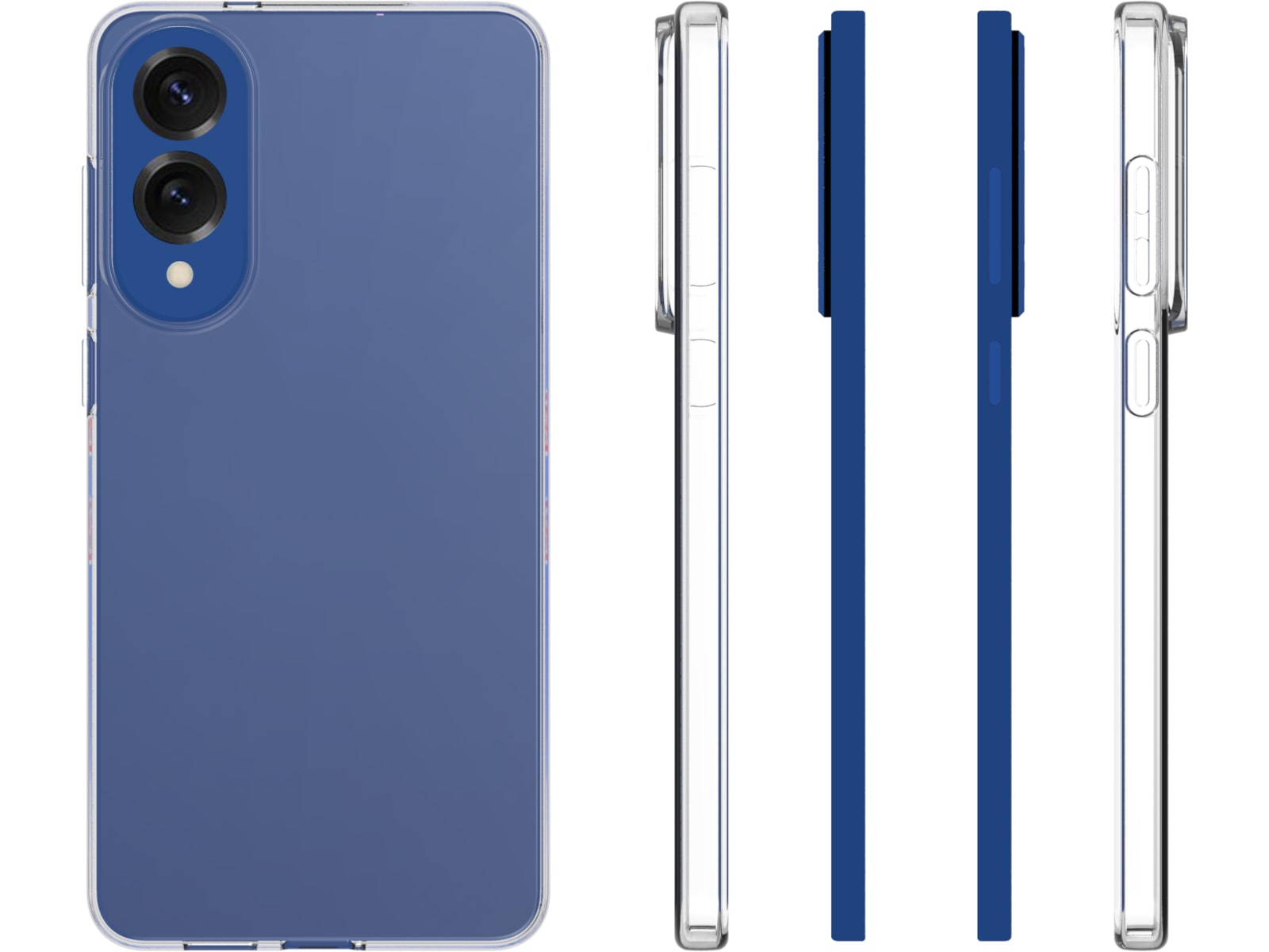 iiglo Galaxy S25 Edge Clear Case (gjennomsiktig) Deksel til mobiltelefon