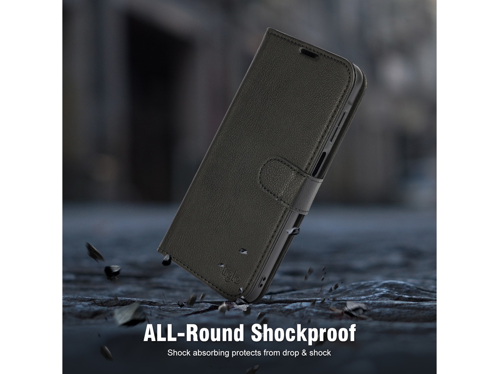 iiglo Galaxy A26 5G 2-i-1 Lommebokdeksel (sort) Deksel til mobiltelefon