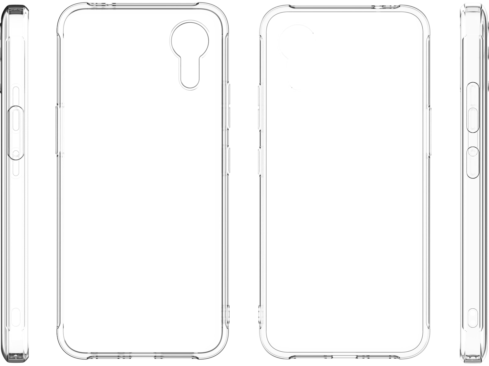 iiglo Galaxy Xcover 7 Pro Clear Case (gjennomsiktig) Deksel til mobiltelefon