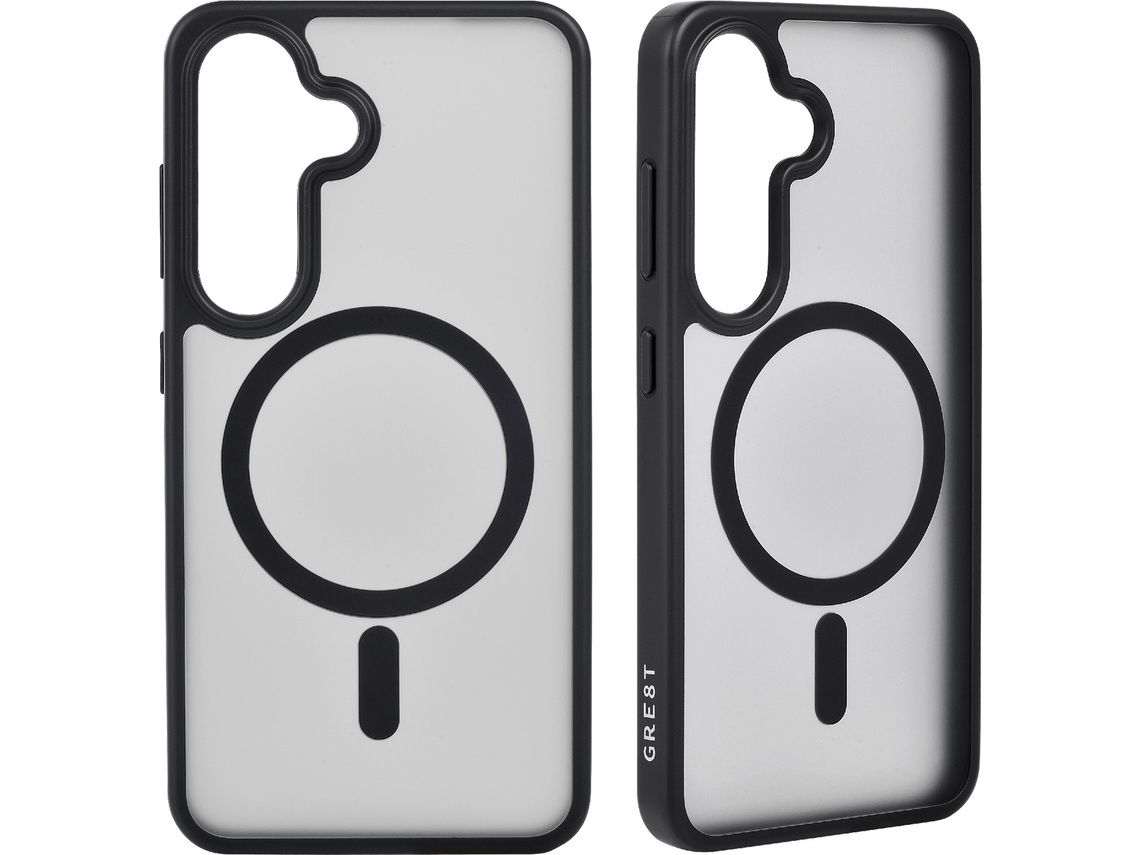 GRE8T Galaxy S24 Qi Protective Case (gjennomsiktig) Deksel til mobiltelefon