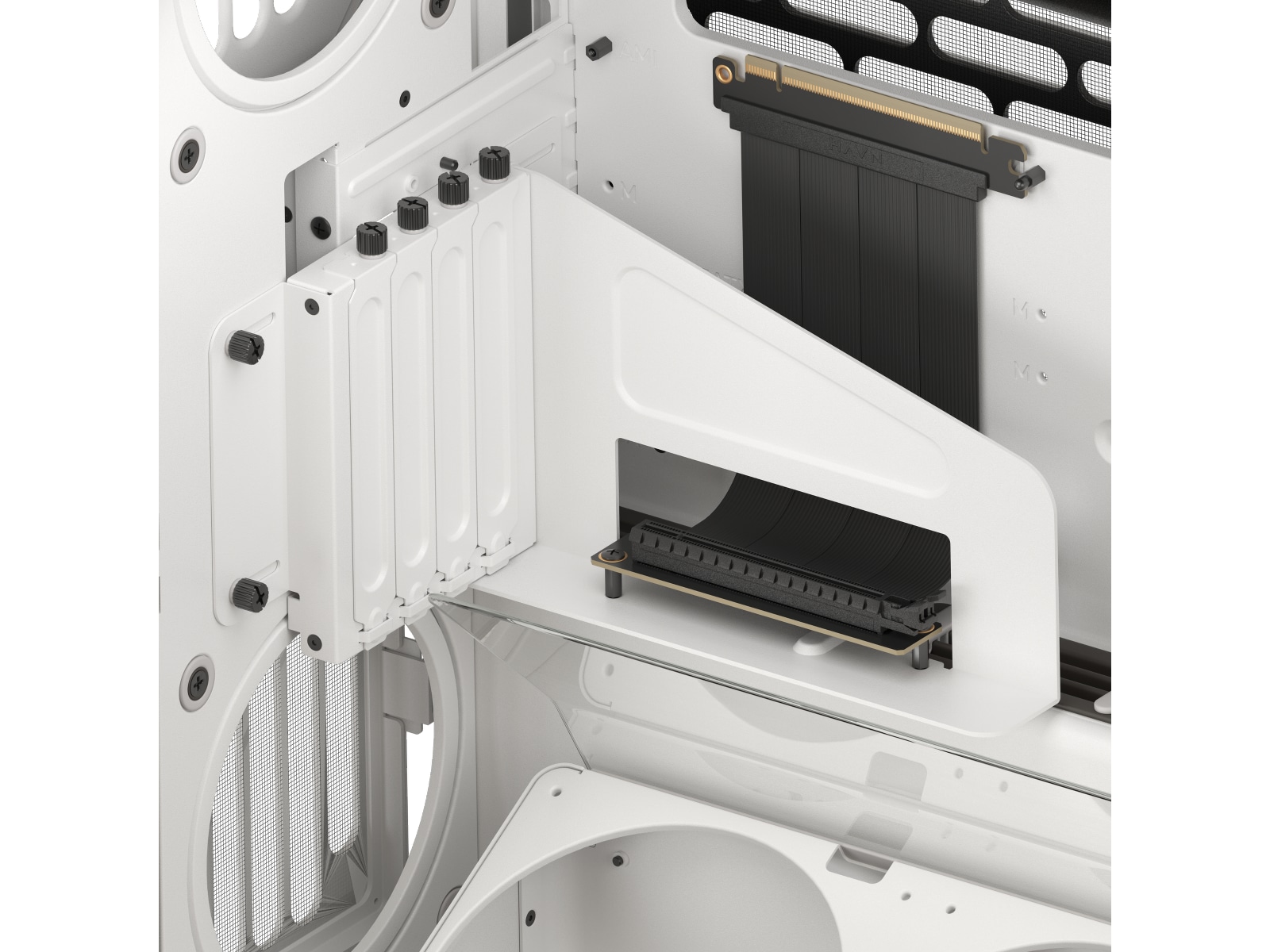 HAVN HS 420 VGPU Mid Tower (hvit) Midi tower