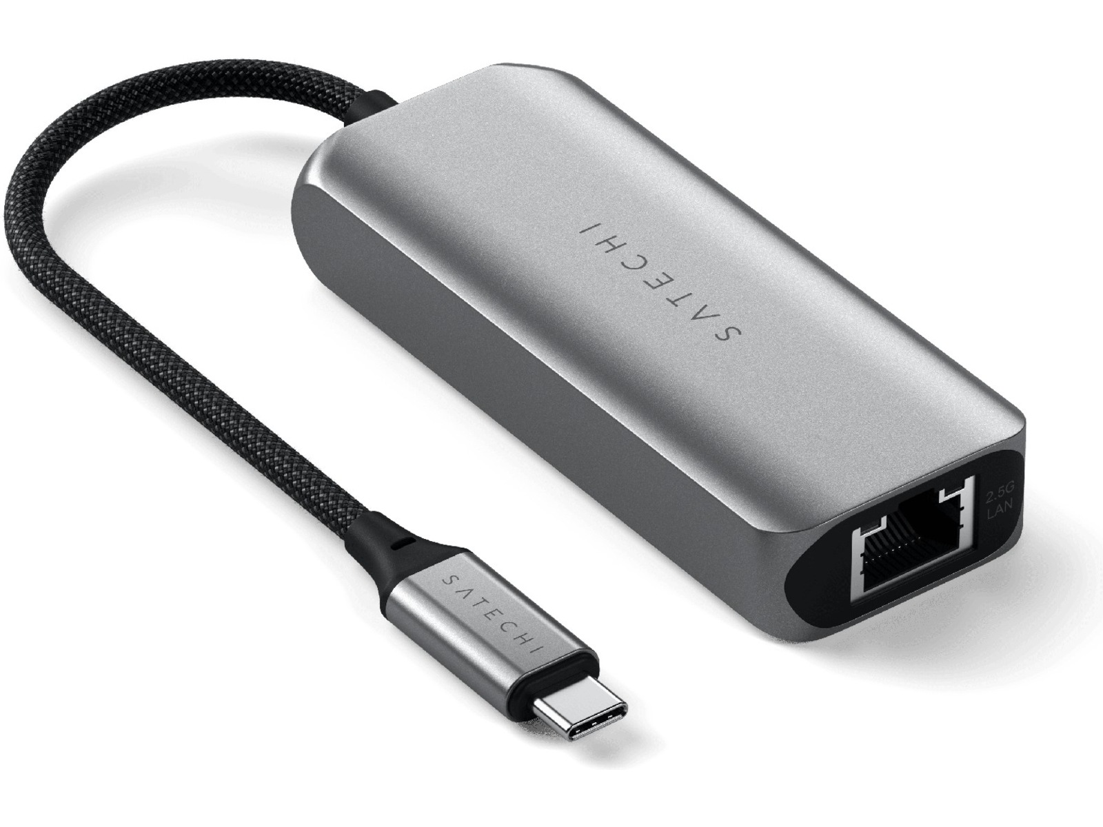 Satechi 4-in-1 USB-C og Ethernet docking (stellargrå) Dockingstasjon & USB-HUB