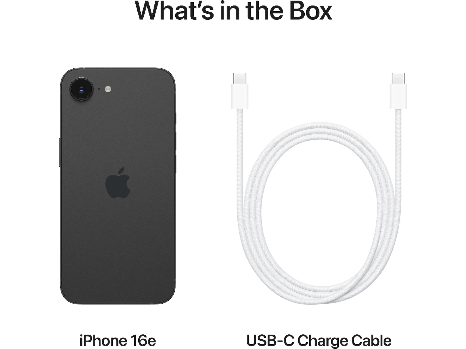 iPhone 16e 128GB (sort) Mobiltelefoner