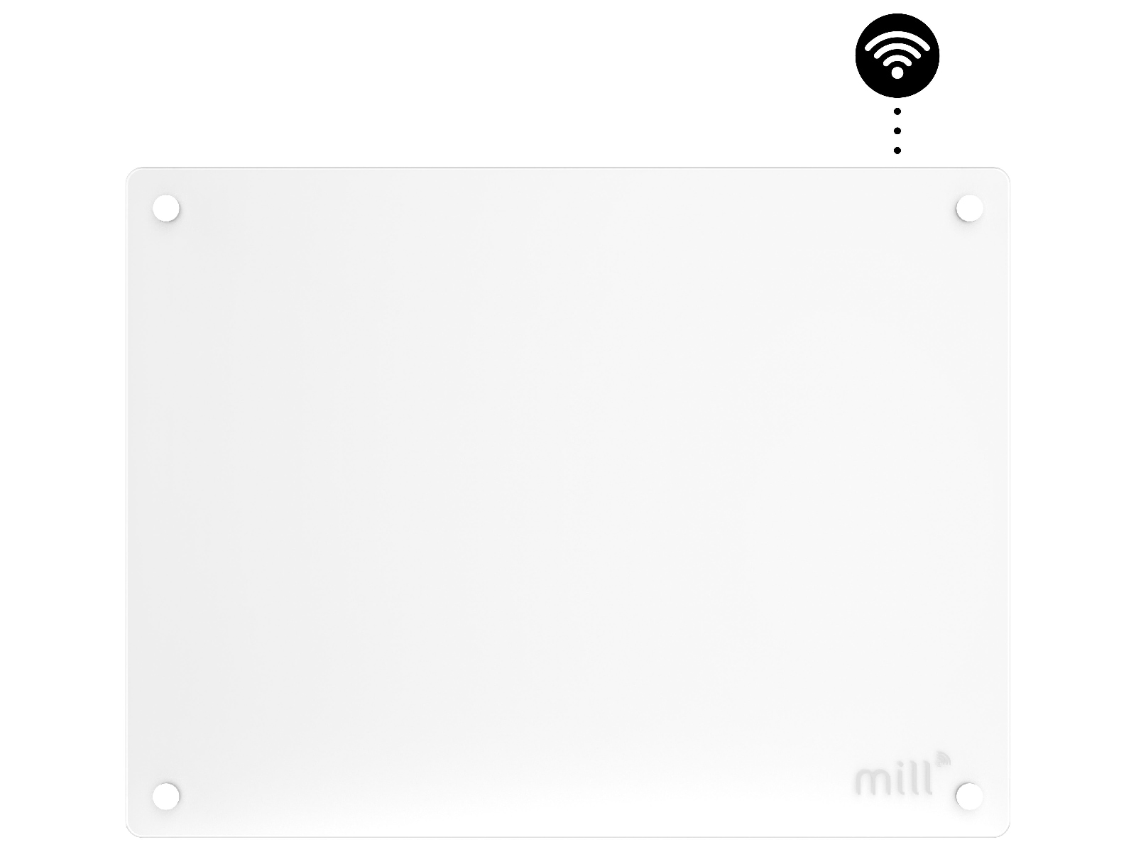 Mill Glass Smart WiFi Gen 4 panelovn 400W Panelovner