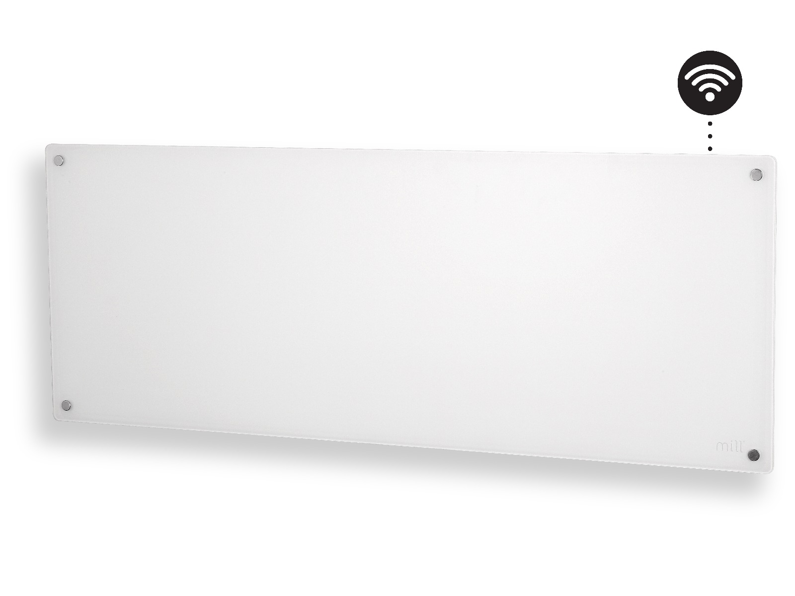 Mill Glass Smart WiFi Gen 4 panelovn 1300W (hvit) Panelovner