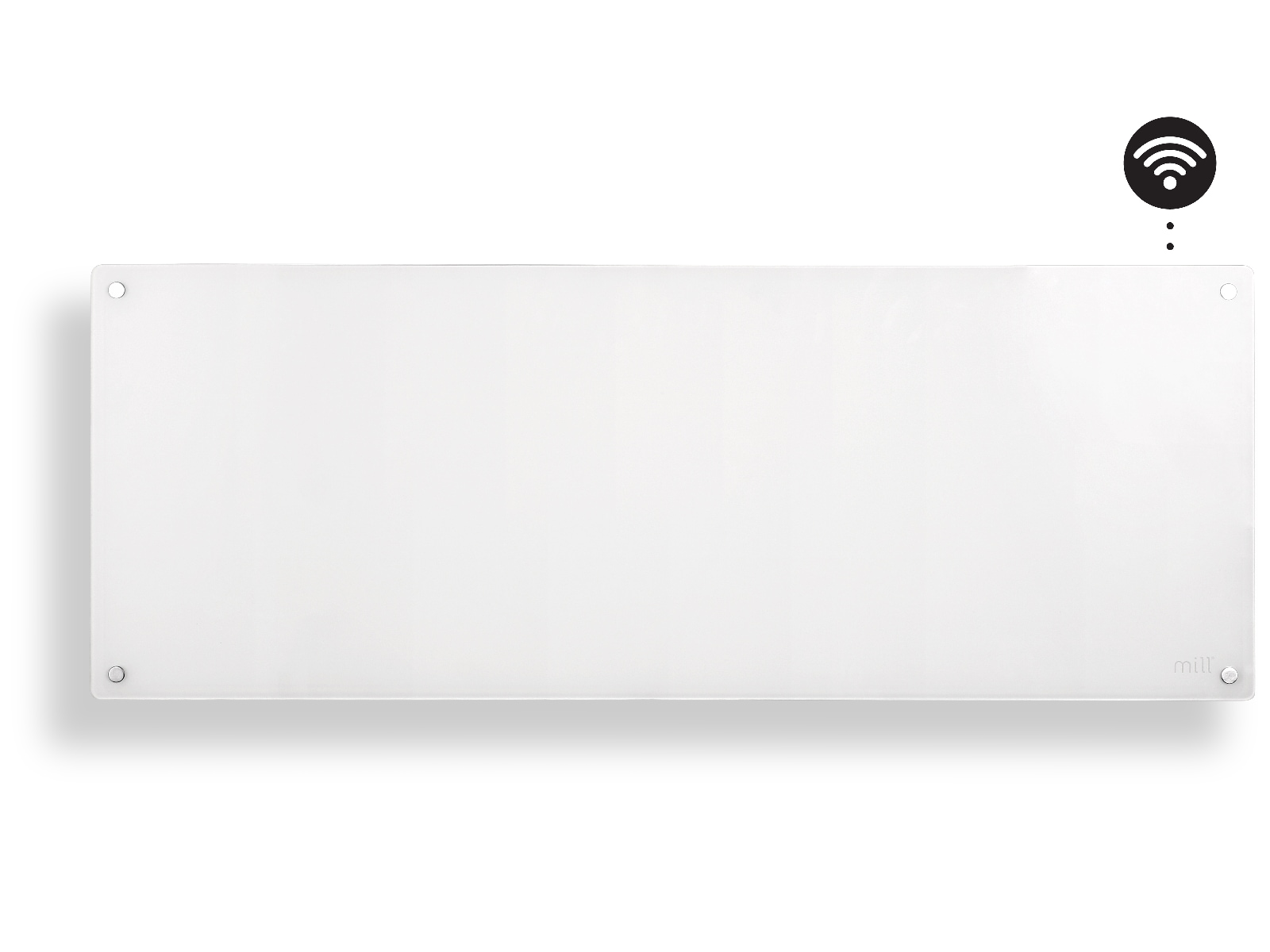 Mill Glass Smart WiFi Gen 4 panelovn 1300W (hvit) Panelovner