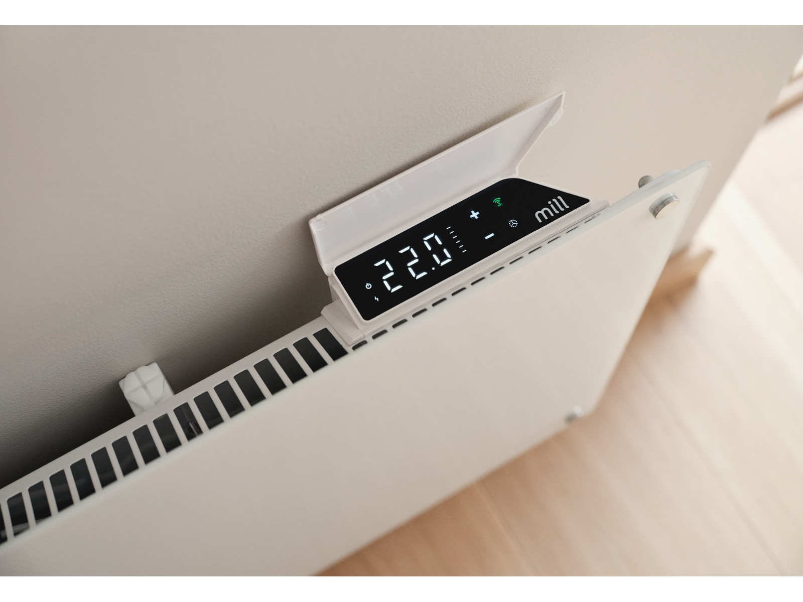 Mill Glass Smart WiFi Gen 4 panelovn 700W (hvit) Panelovner