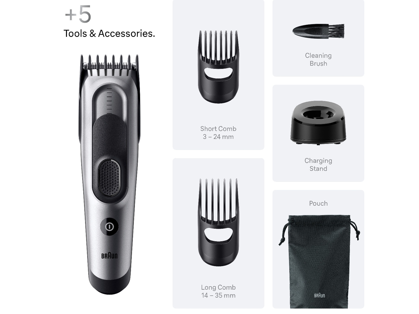 Braun Series 7 Hårklipper (grå) Hårklippere